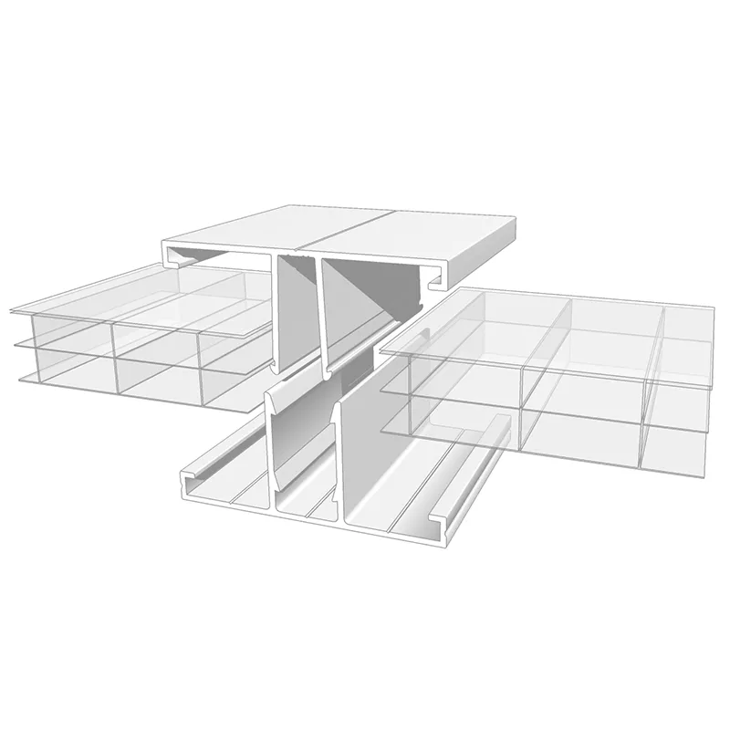 KIT JONCTION PLAQUE POLYCARBONATE EP16 L3000 ALU BRUT +CAPOT JCT