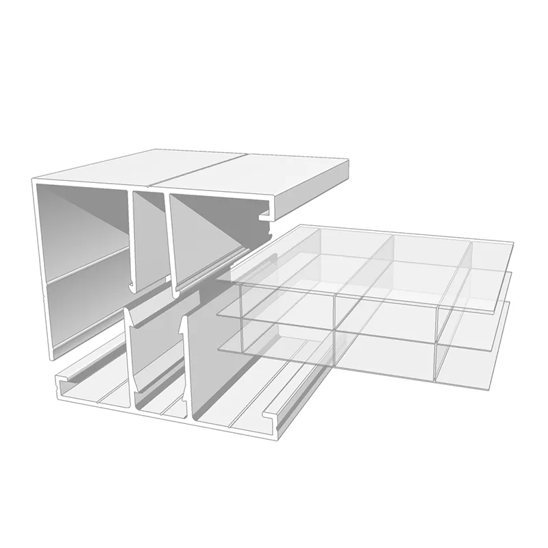 KIT BORDURE PLAQUE POLYCARBONATE EP16 L3000 ALU BRUT +CAPOT JCT