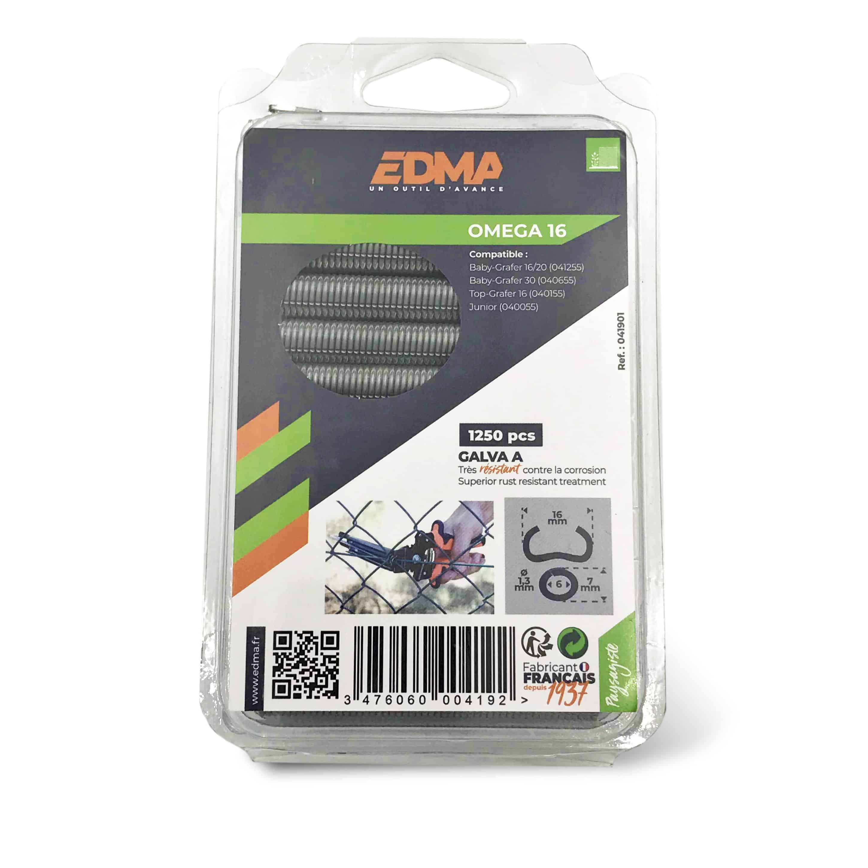 AGRAFE OMEGA 16 GALVA X 1250