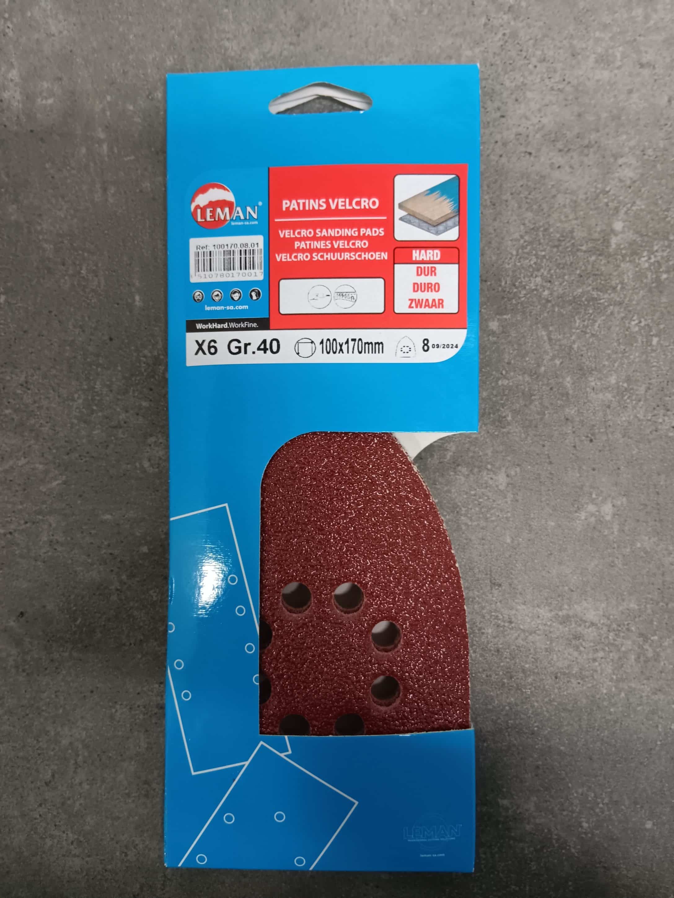 6 PATINS 8 TROUS 100X170 GR40