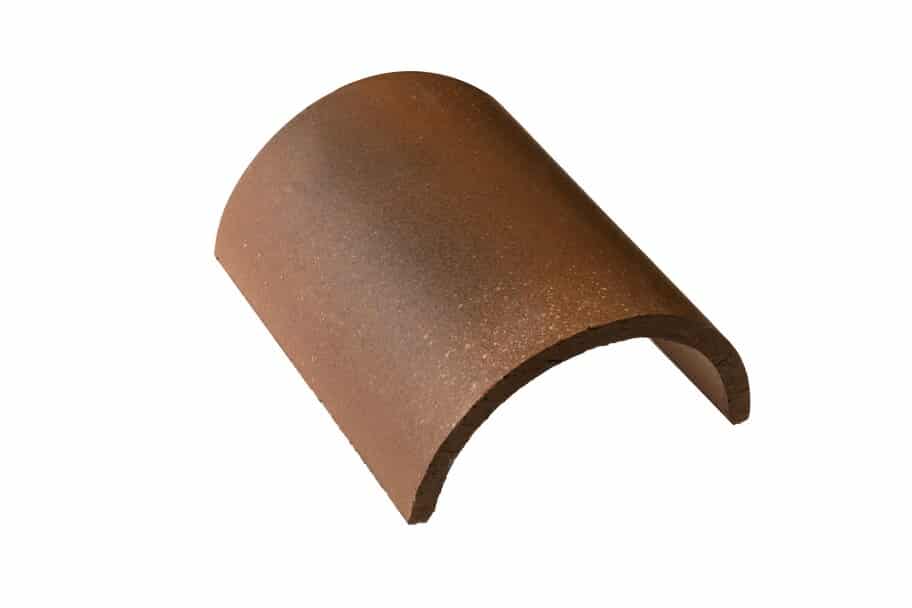 FAITIERE 1/2 RONDE TERRE de CHENE Bout à bout Pigeon 30cm PLATE PAYS