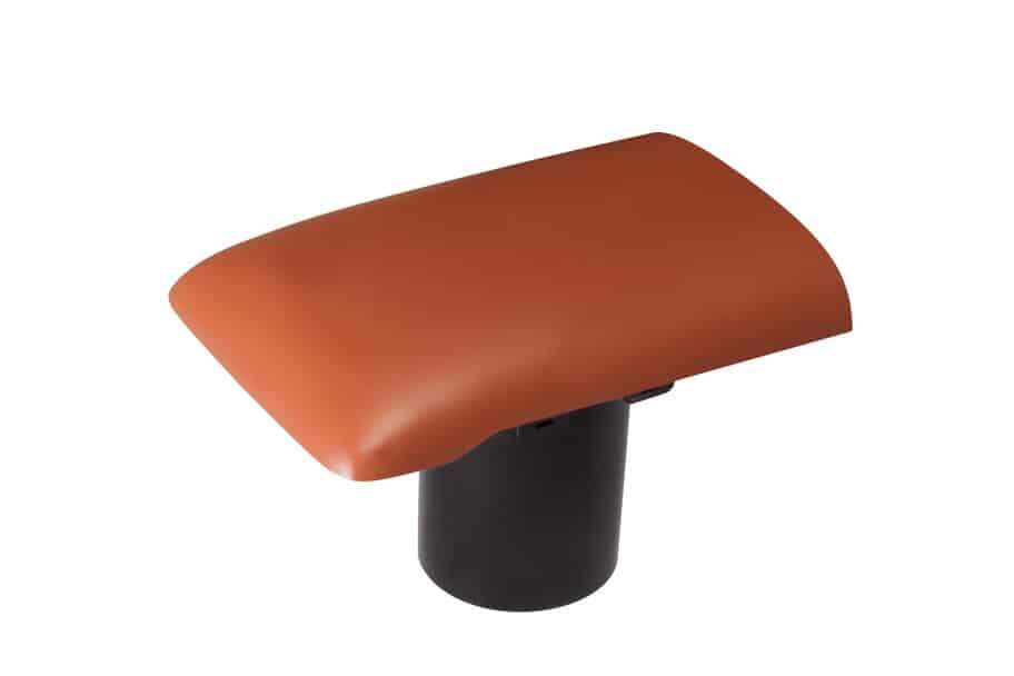 KIT Tuile DOUILLE VENTILATION PASSIVE DOUBLE ROMANE D110mm ROUGE BADIANE