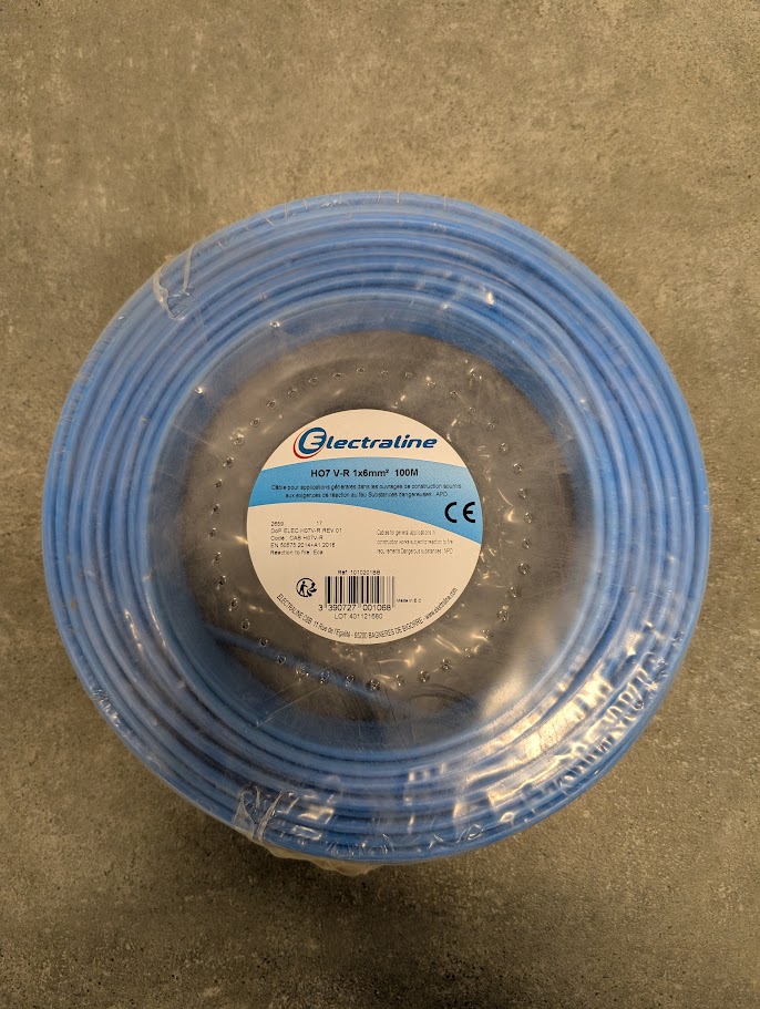 FIL BLEU 6MM2  100ml