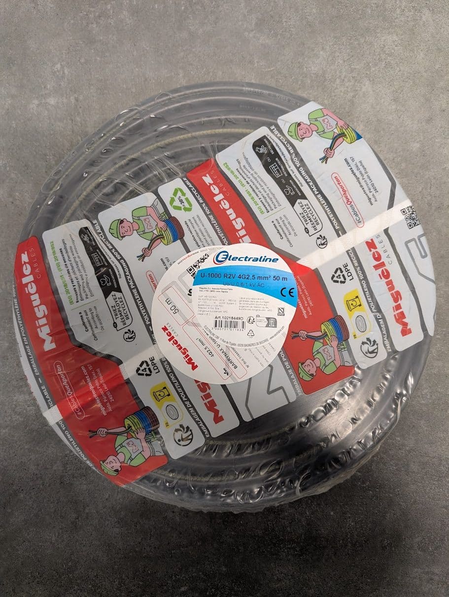 cable 4G2.5mm² 50ml