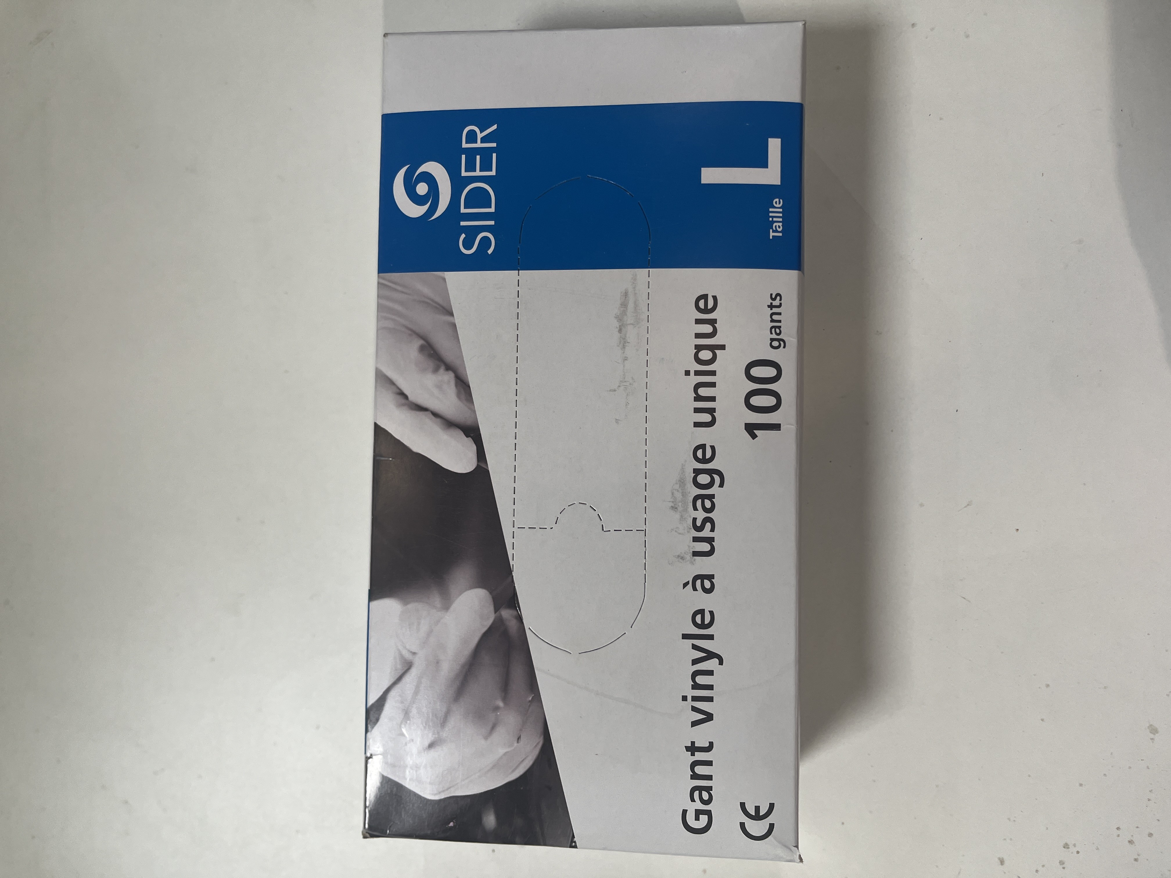 BTE 100 GANTS VINYLE Taille L JETABLES