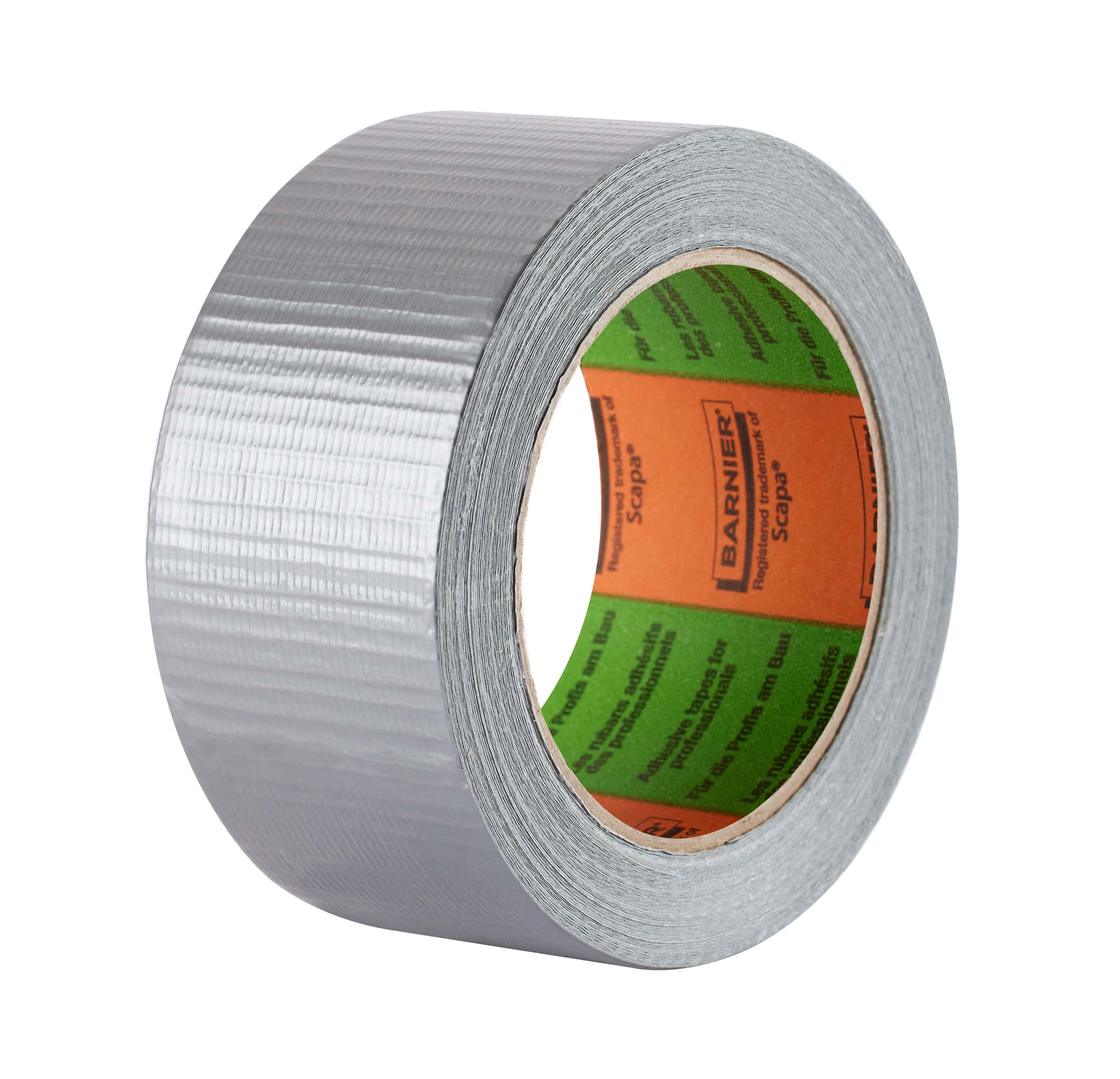 RUBAN ADHESIF 25MX50mm TISSU ENDUIT GRIS