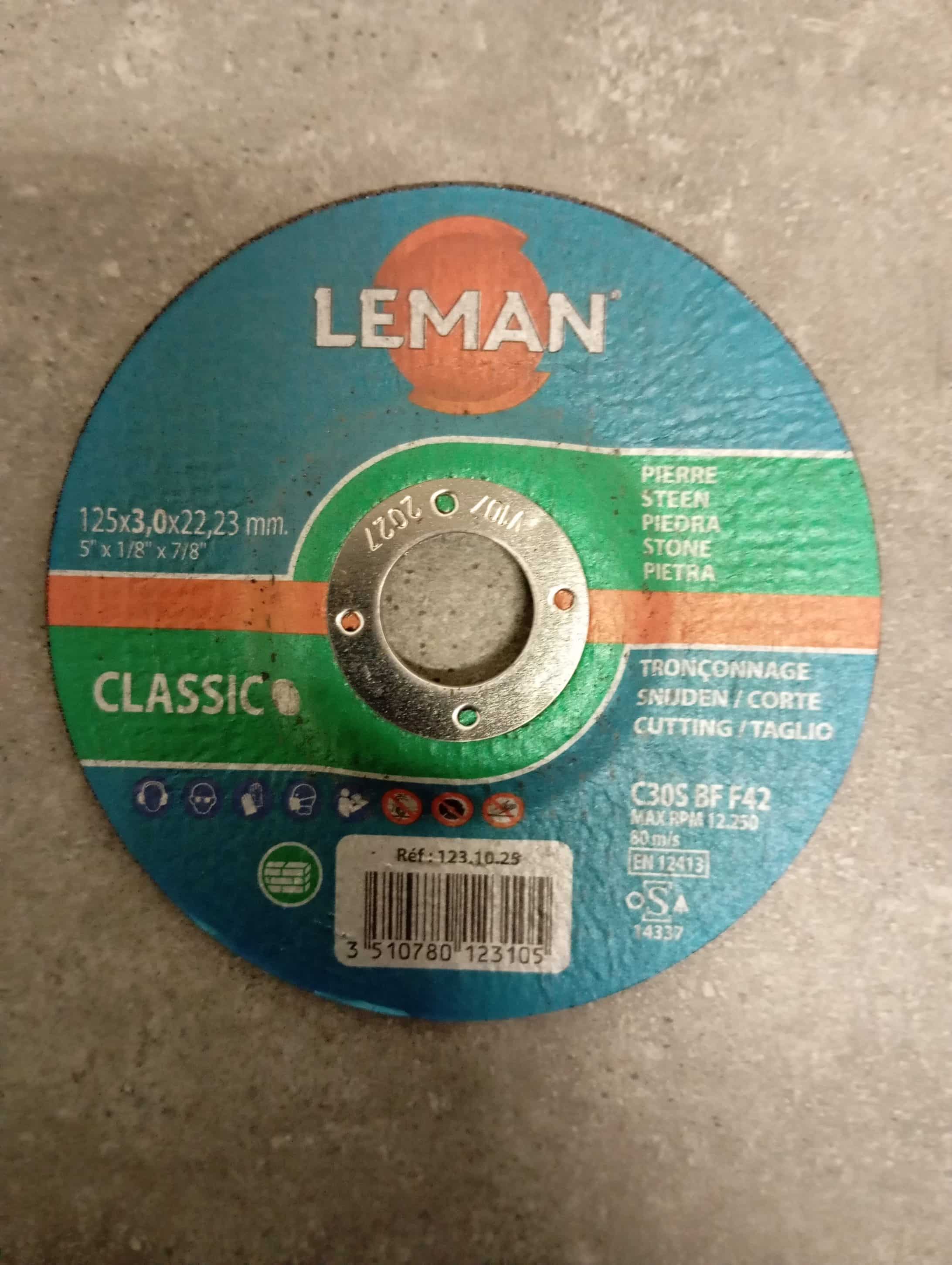 DISQUE TRONCONNAGE MATERIAUX 125X3.0X22.