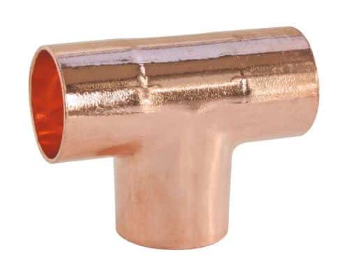 Té cuivre égal Ø12