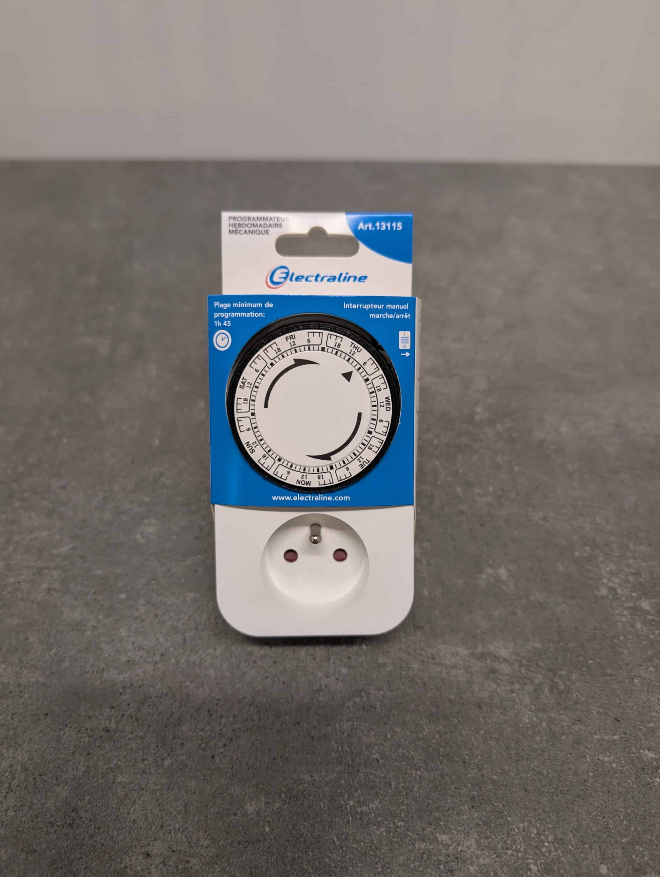 PROGRAMMATEUR HEBDOMADAIRE MECANIQUE AVEC VOYANT