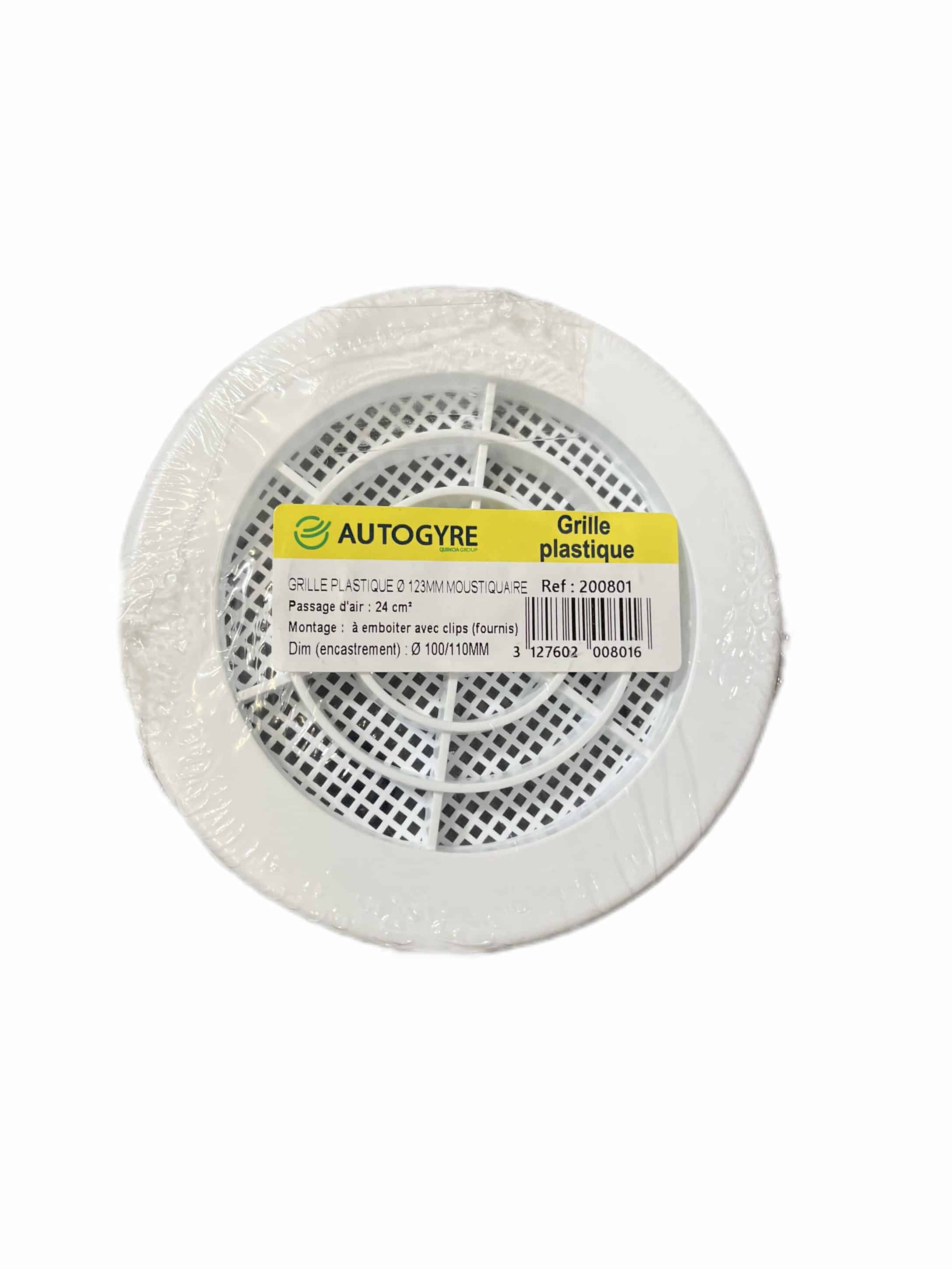 GRILLE PLAST CONCENTRIQUE 100 A 110 BLC