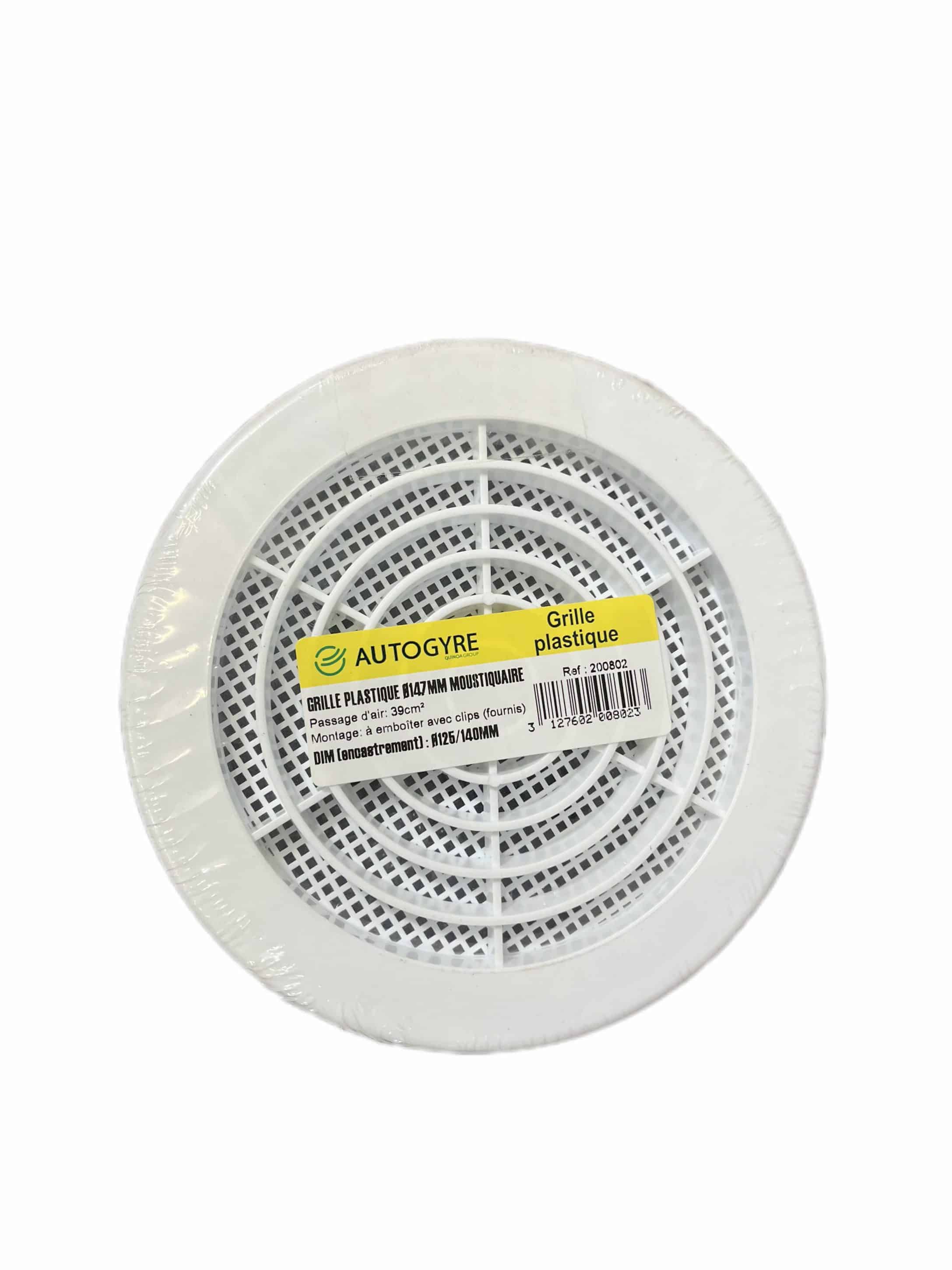 GRILLE PLAST CONCENTRIQUE 125 A 140 BLC