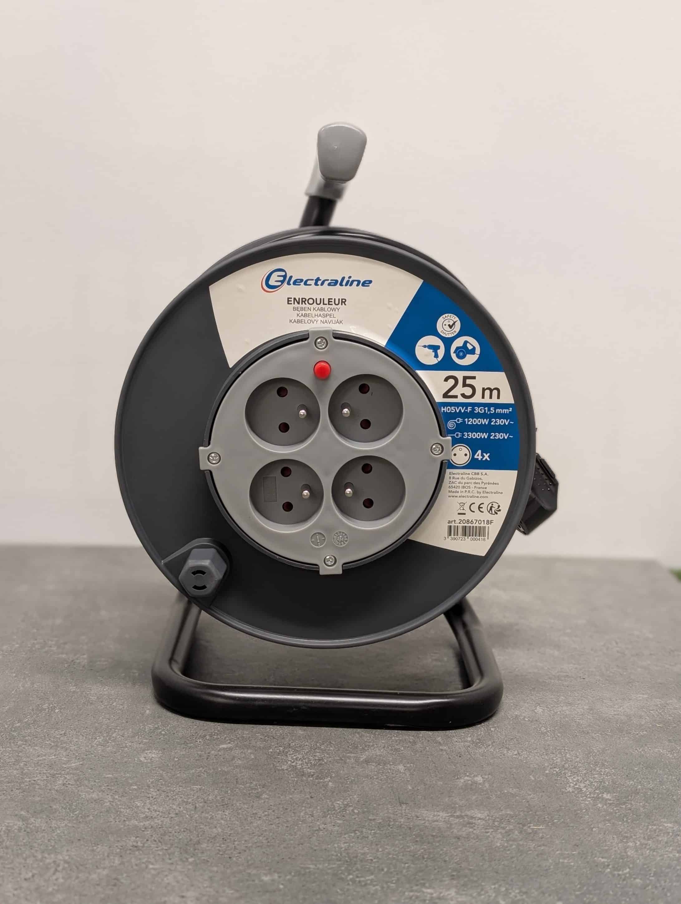 ENROULEUR BRICO 3G1.5mm² 25ML