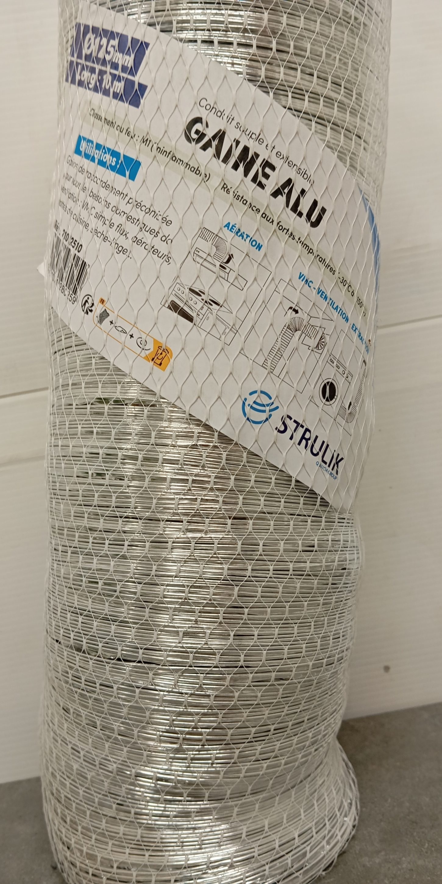 GAINE ALU SOUPLE M1 D125x10M