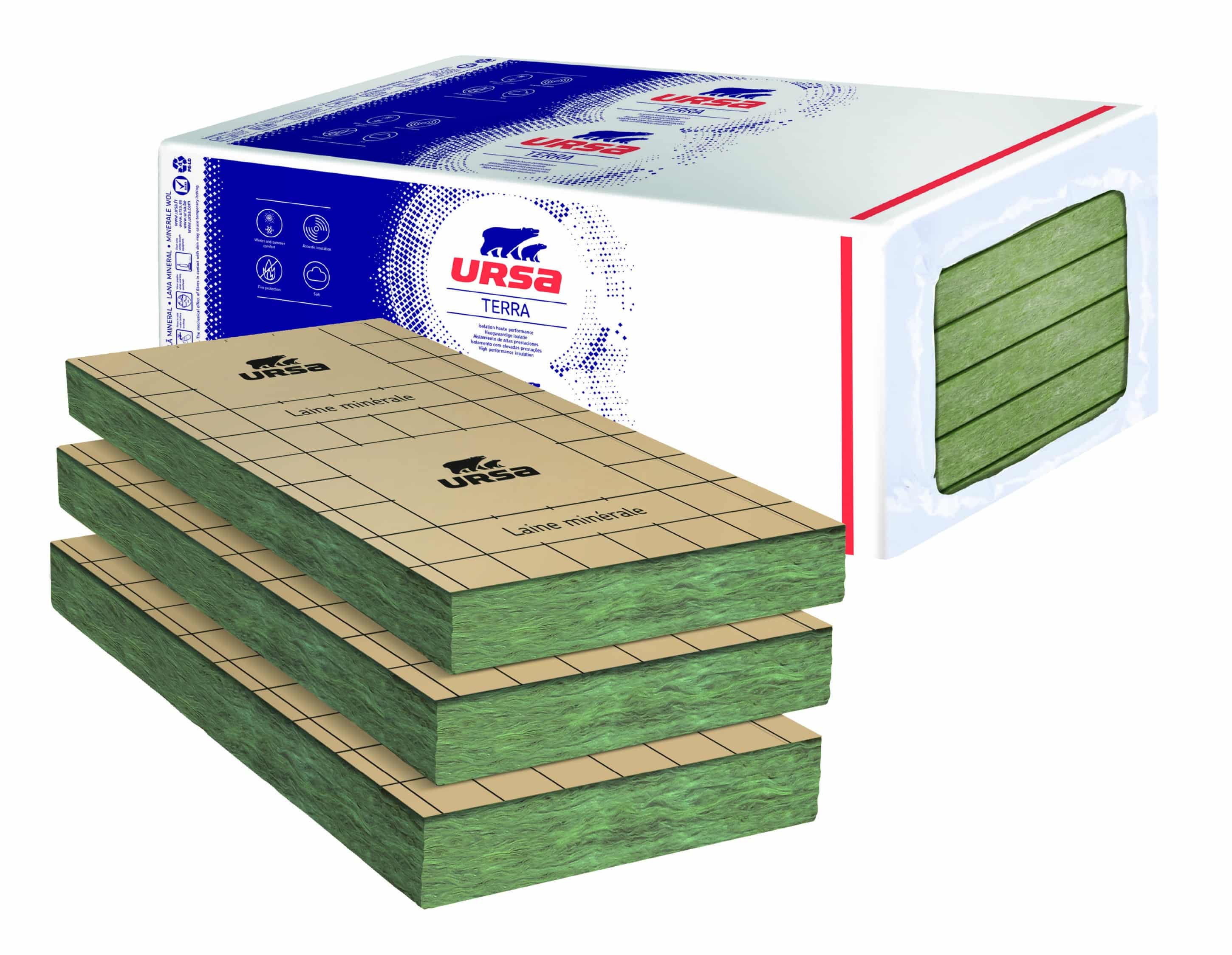 Laine de verre EP 120 PANNEAU ROULE Semi rigide  R=3.75  3.24M²