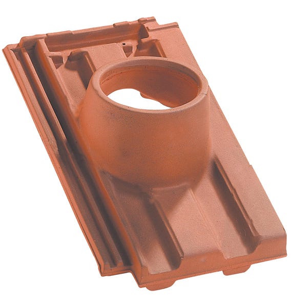 TUILE A DOUILLE PV13 D.125 FLAMME RUST.