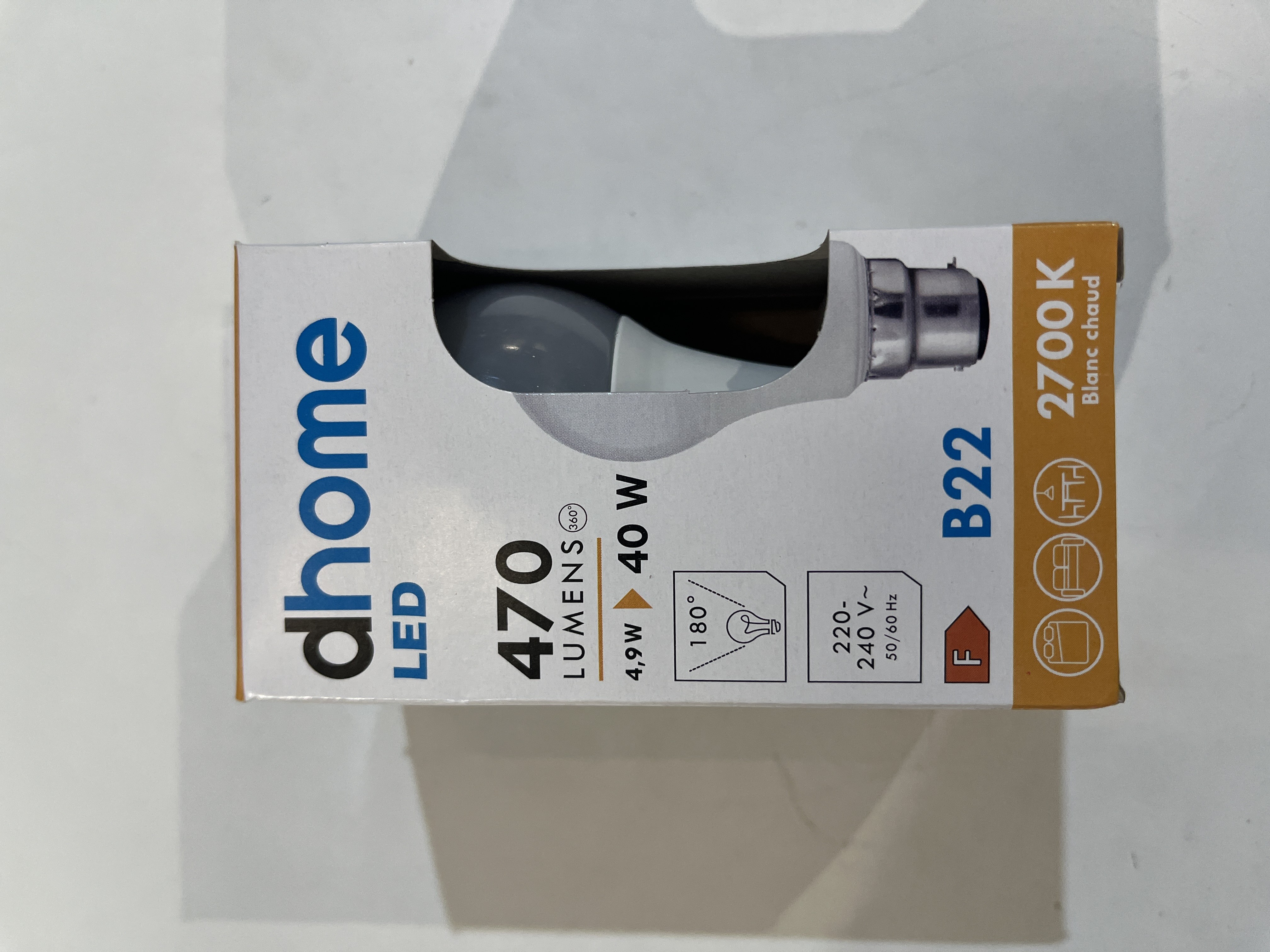 AMPOULE LED STAND B22 4.9W