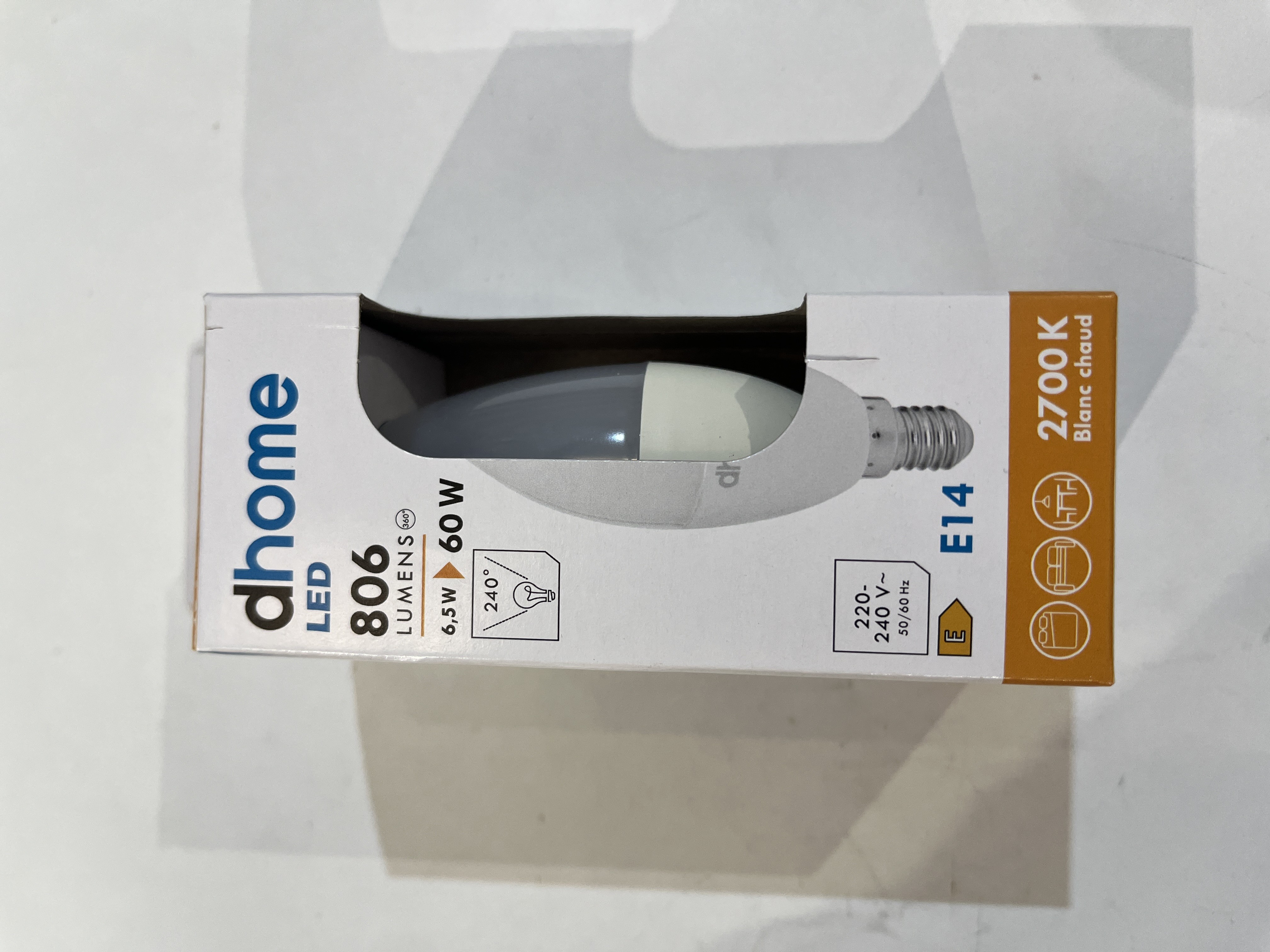 AMPOULE LED FLAMME E14 6.5W