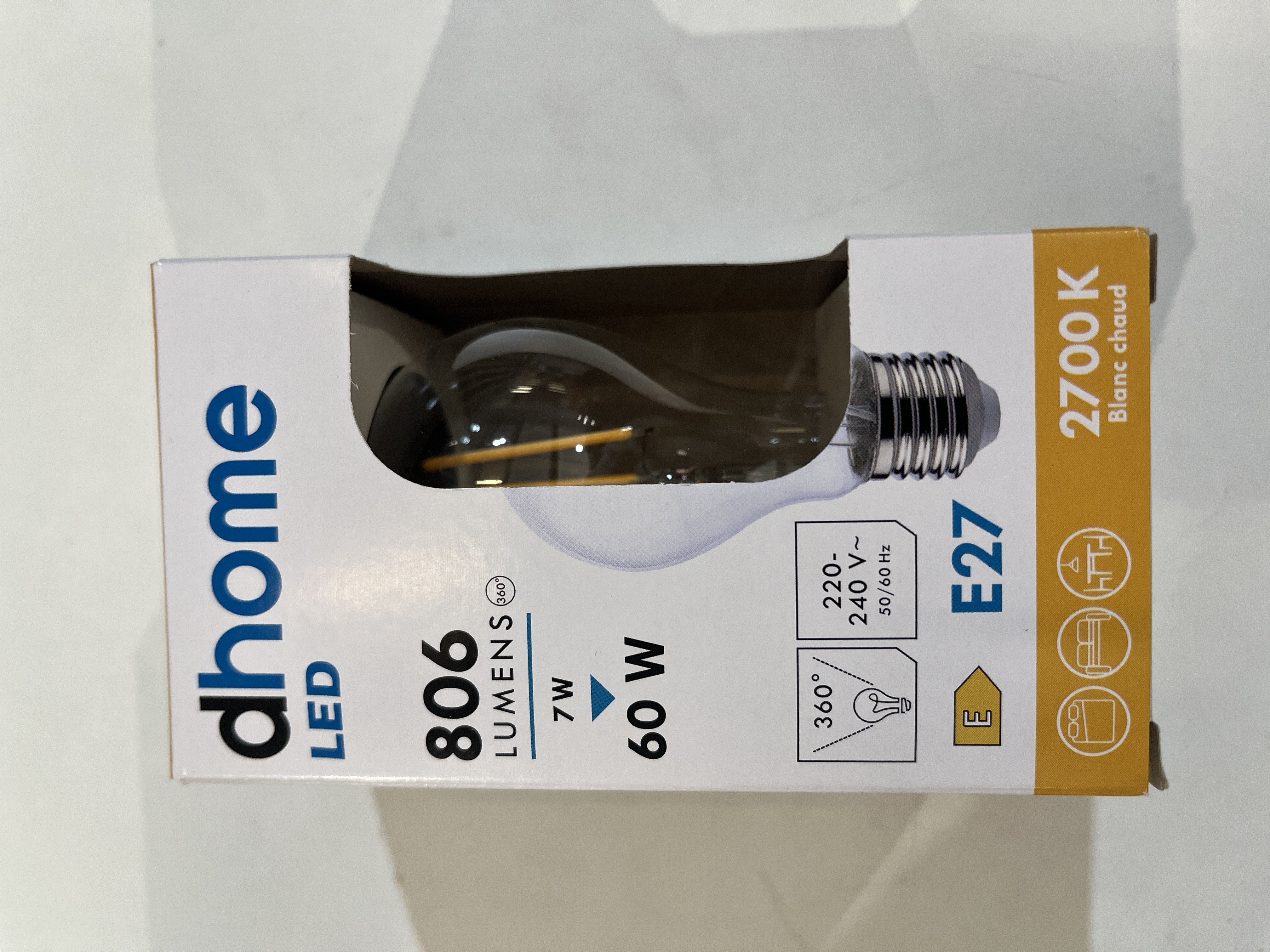 AMPOULE LED STAND FILA E27 6W