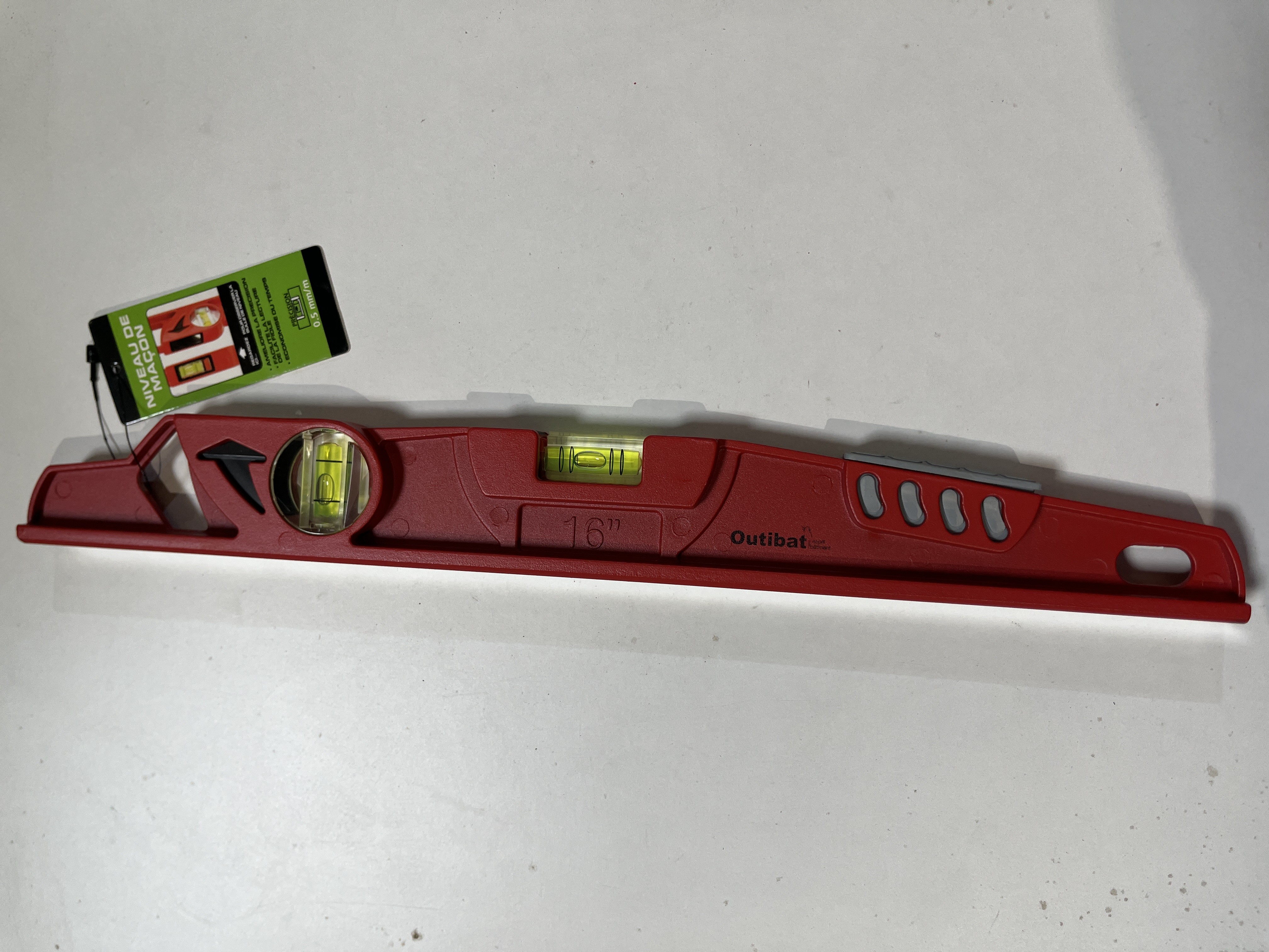 NIVEAU TRAPEZE BI MATIERE 40 CM