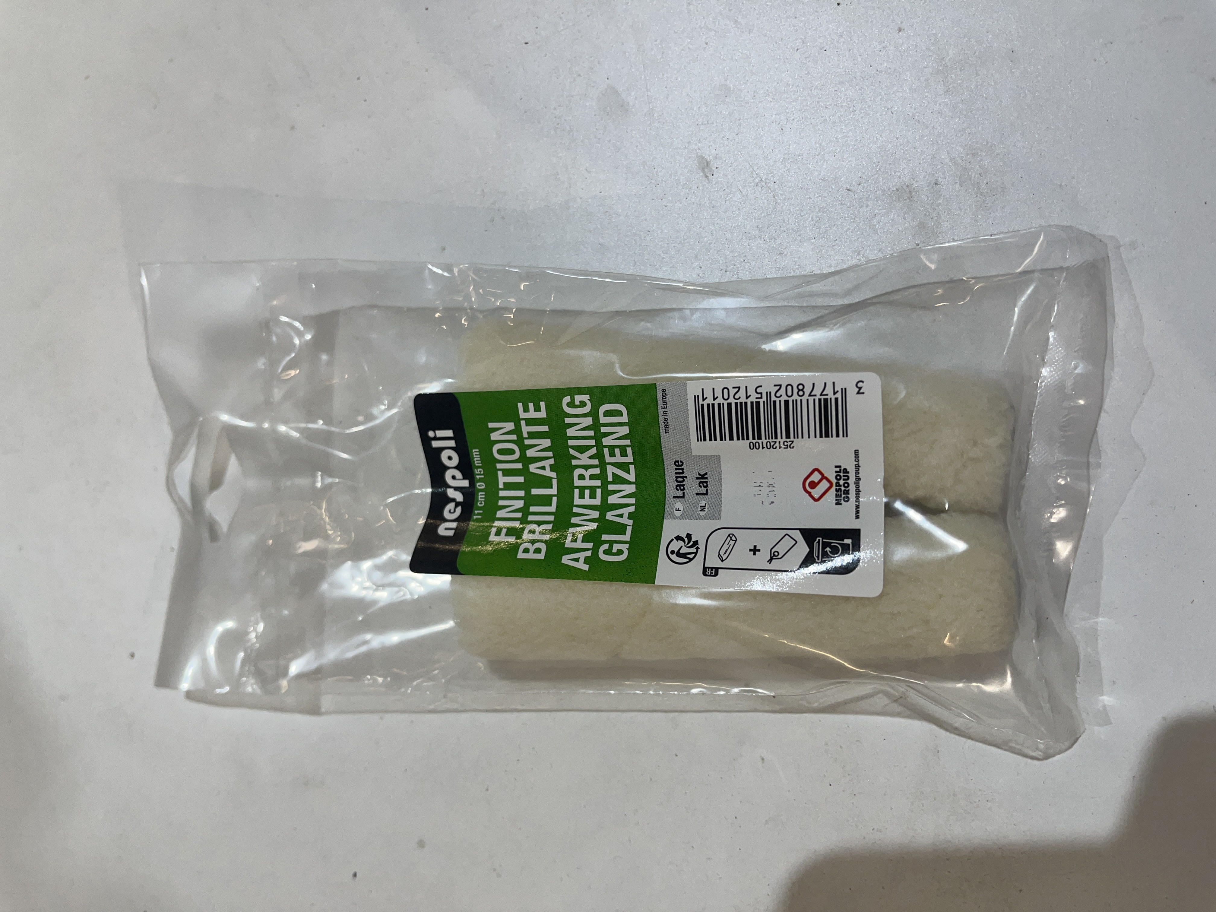 2 MANCHONS LAQUE BRILLANT larg 11cm