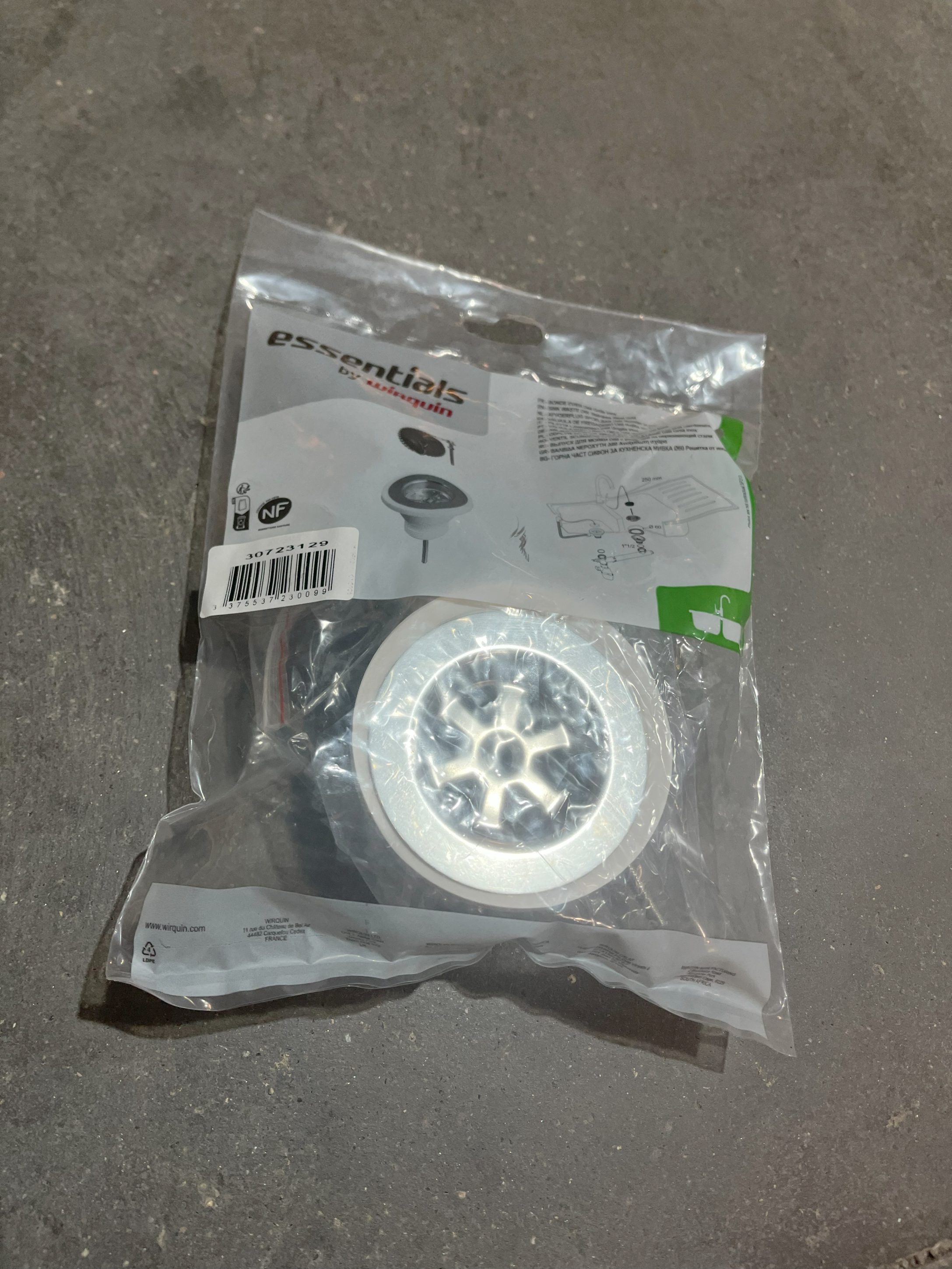 BONDE A BOUCHON EVIER GRES D60