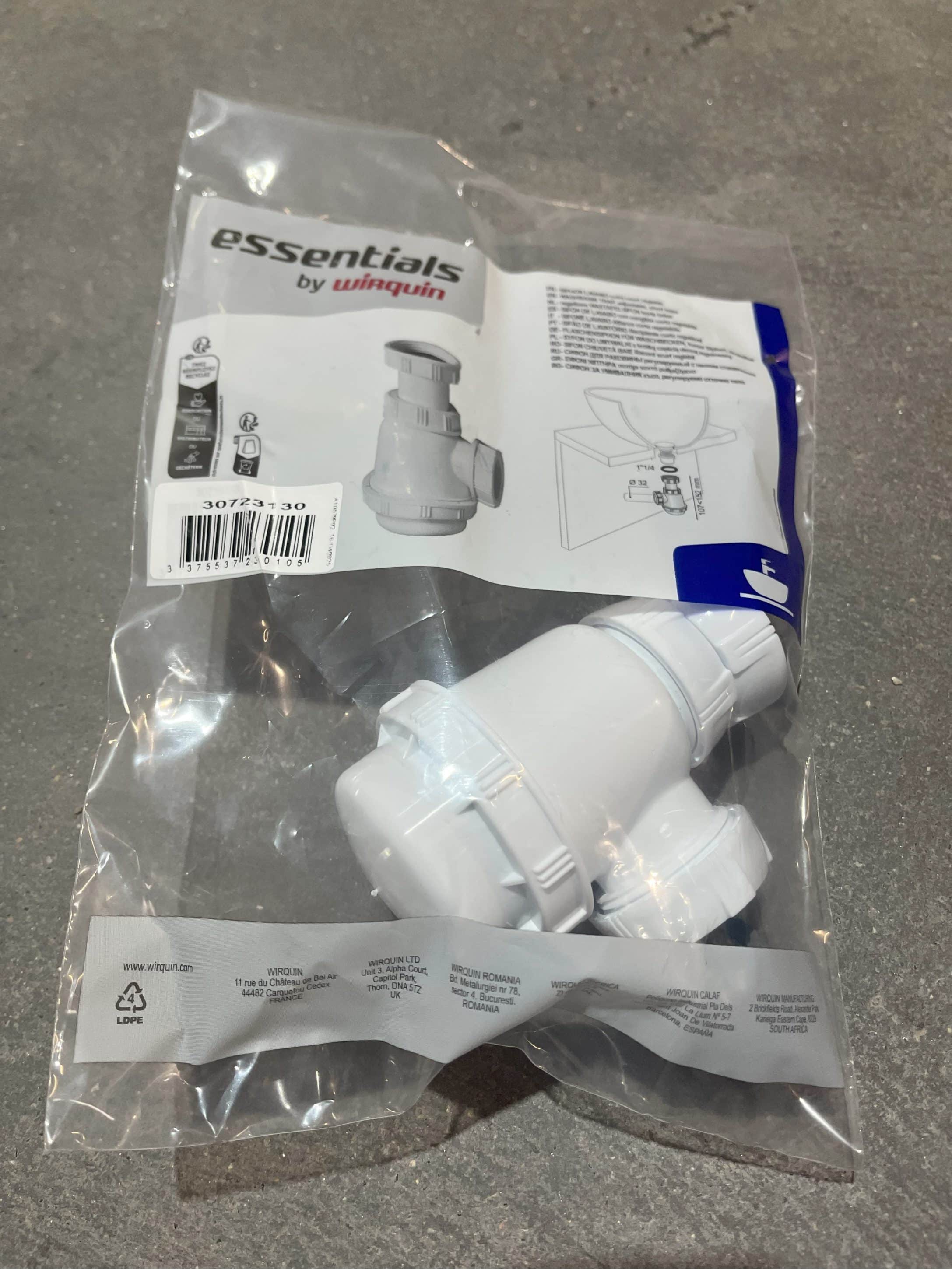 SIPHON LAVABO/BIDET A CULOT COURT PRO