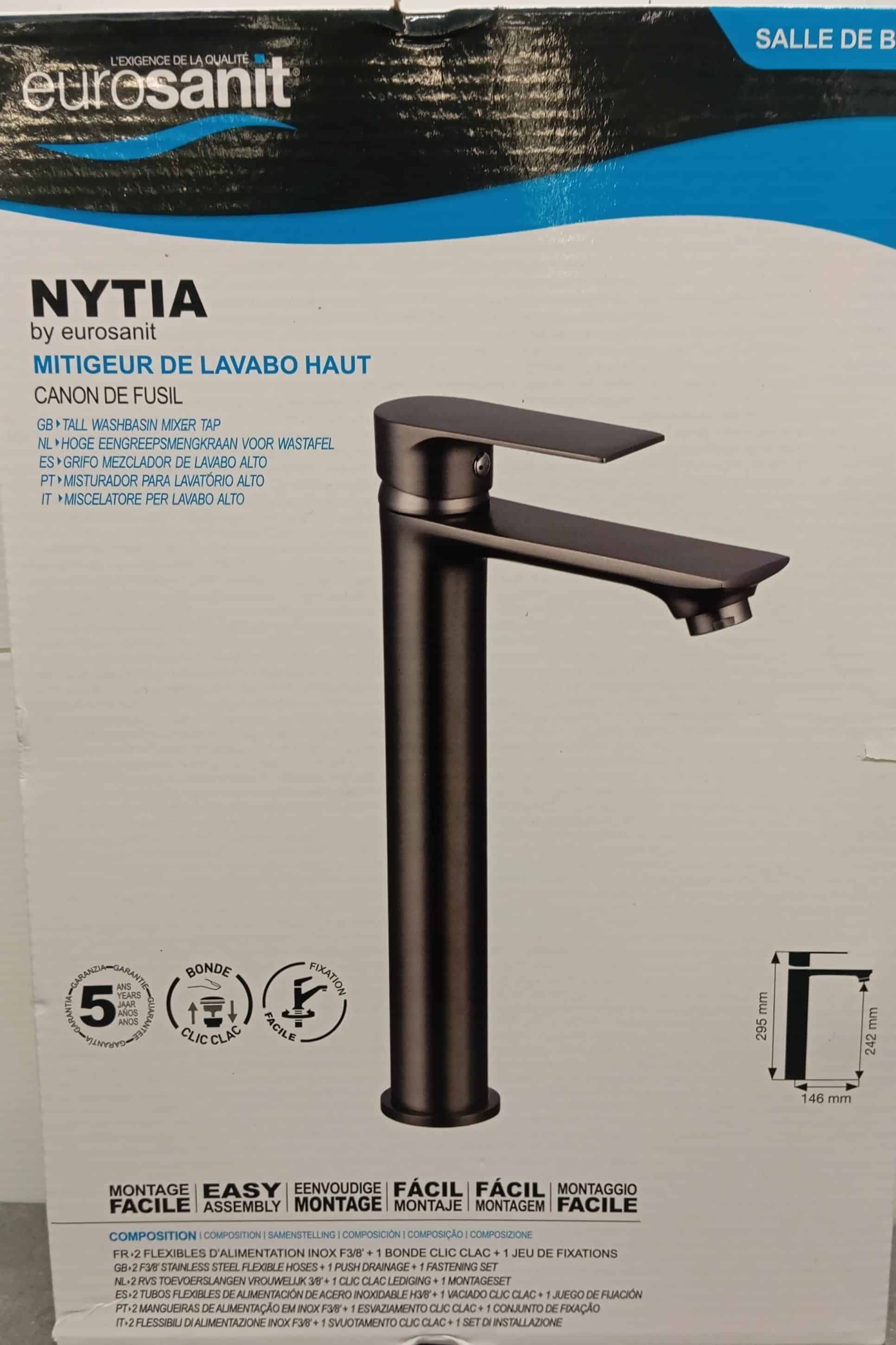 MITIGEUR LAVABO NYTIA  CANON DE FUSIL