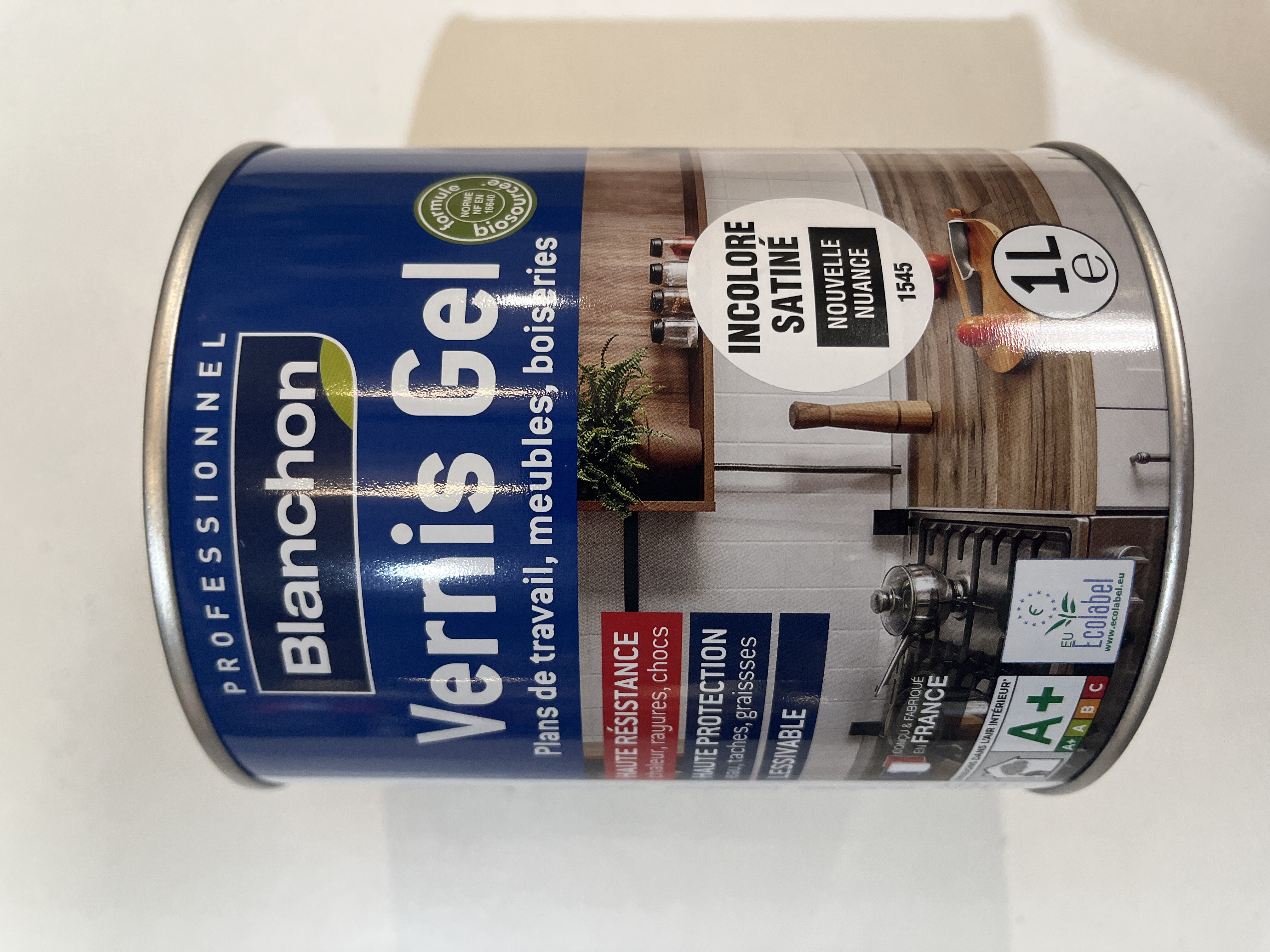 VERNIS  GEL BOIS CIRE 1L INCOLORE