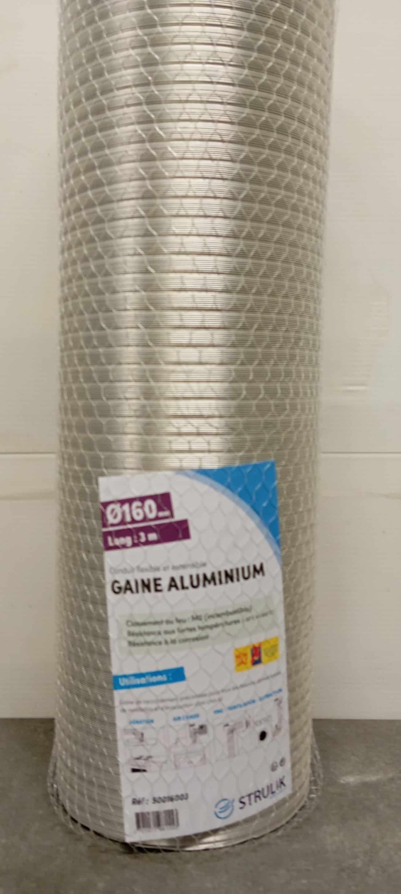 GAINE ALU SEMI-RIGIDE M0 D160x3M