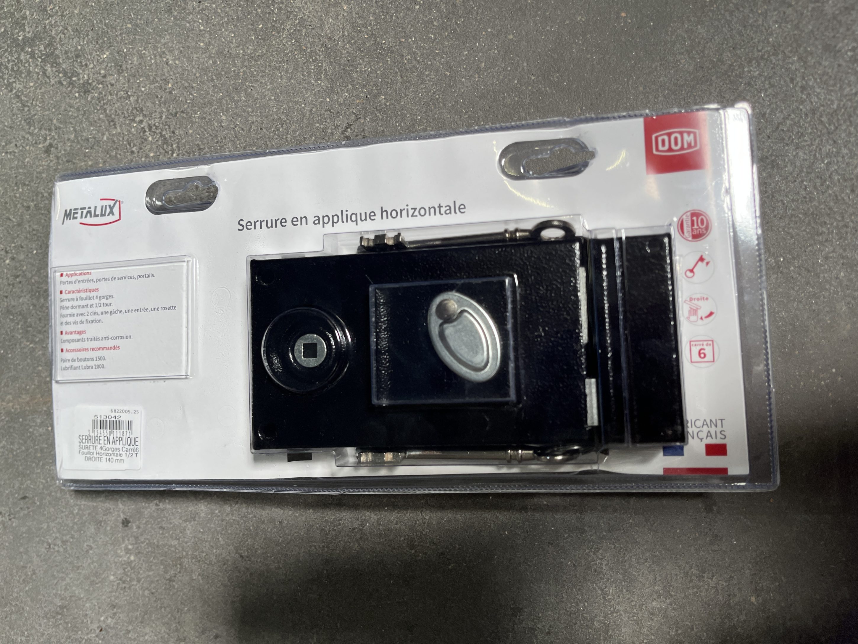 SERRURE AP 4G FOUILLOT C6 140D