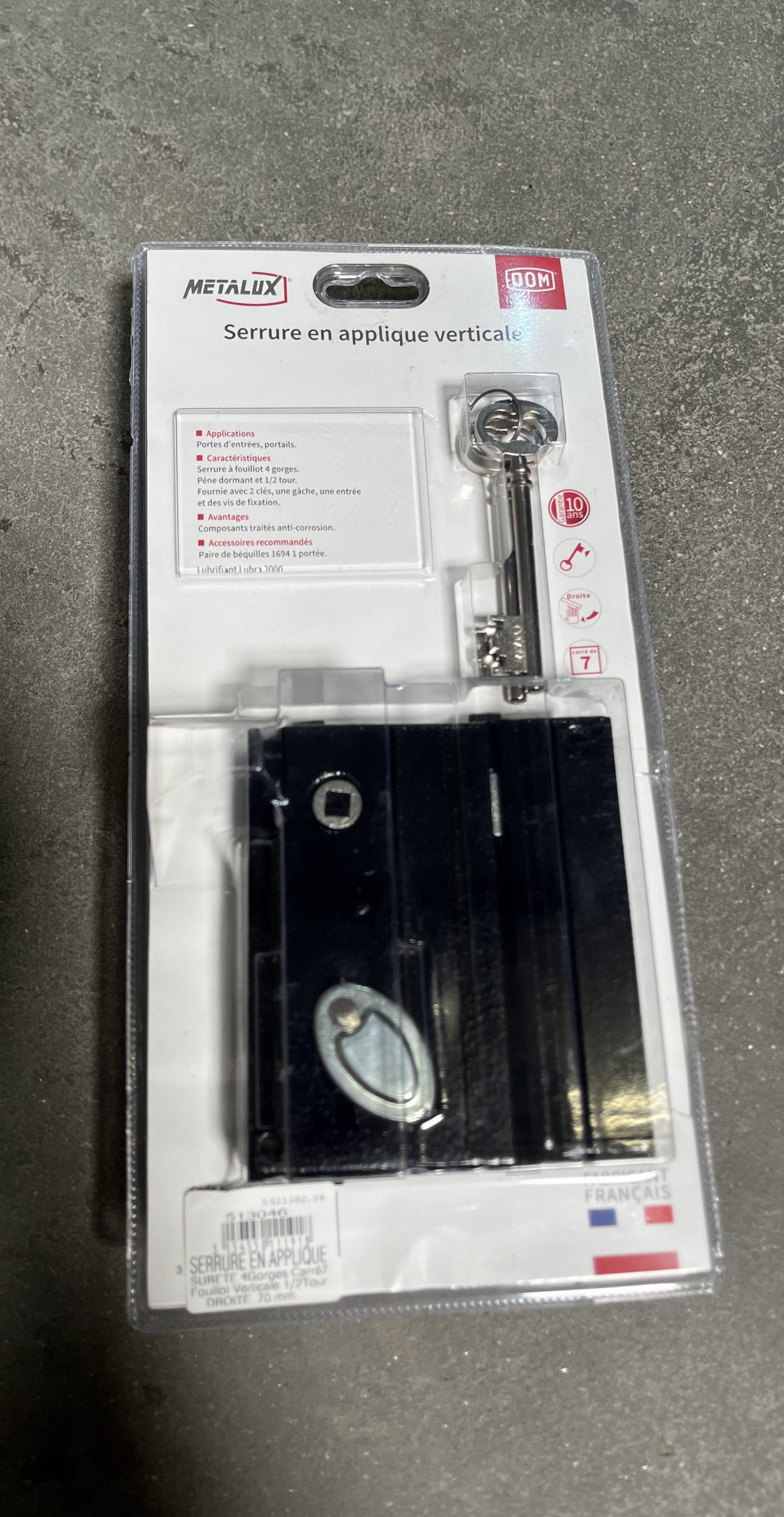 SERRURE AP 4G FOUILLOT C7 70D