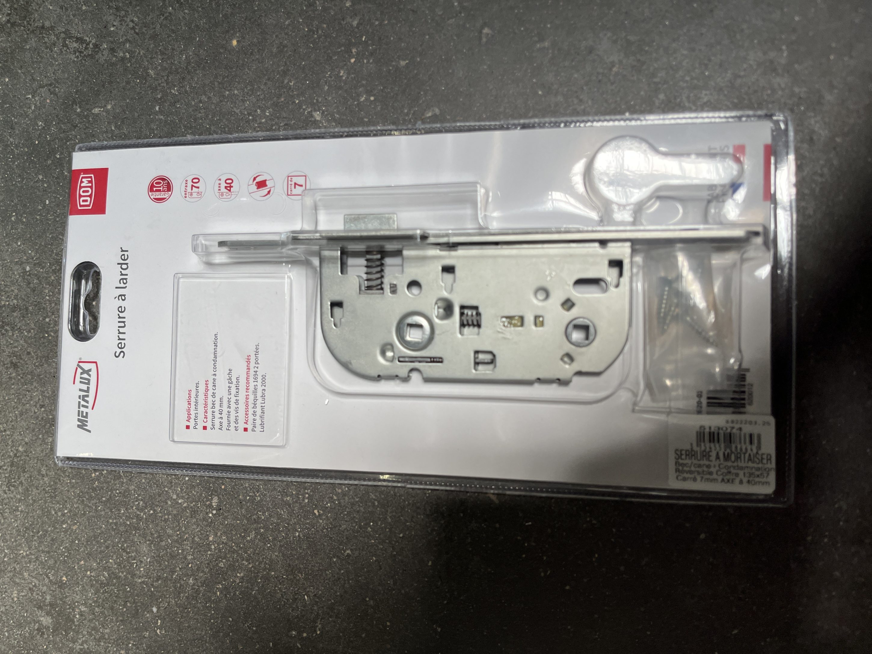 SERRURE A LARDER CONDAMNATION