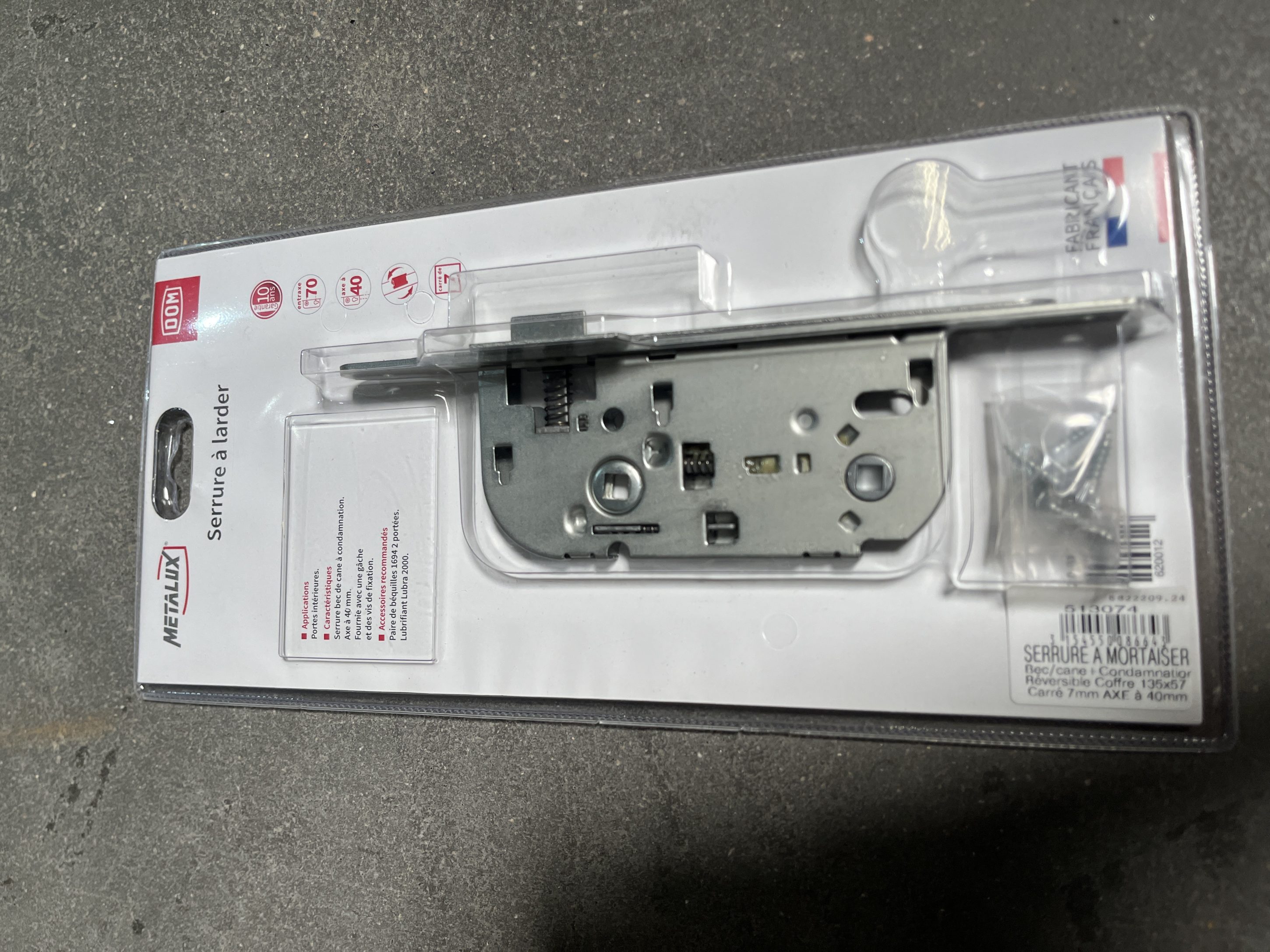 SERRURE LARDER AXE 50 COFFRE