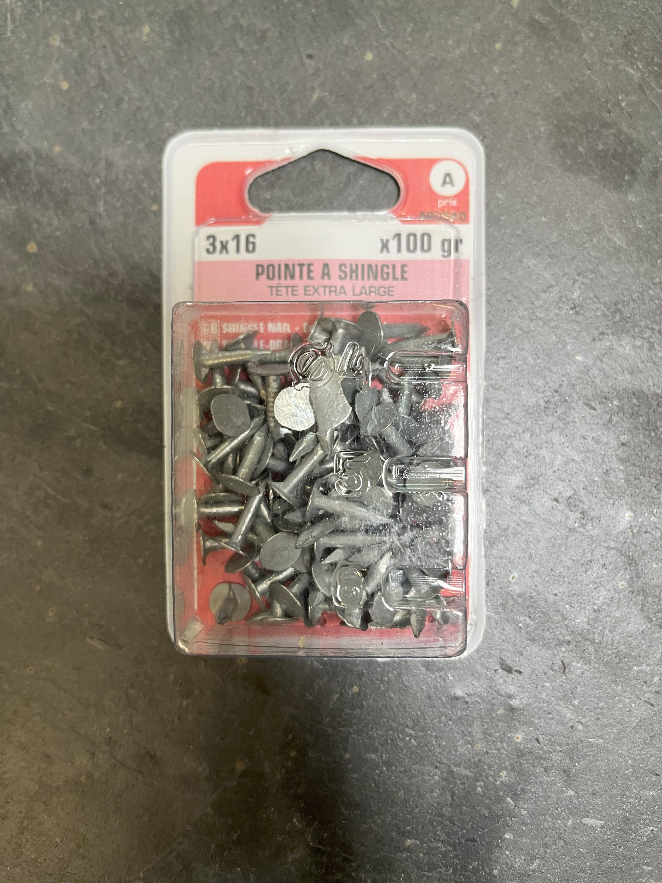 POINTE SHINGLE 3x16  100gr