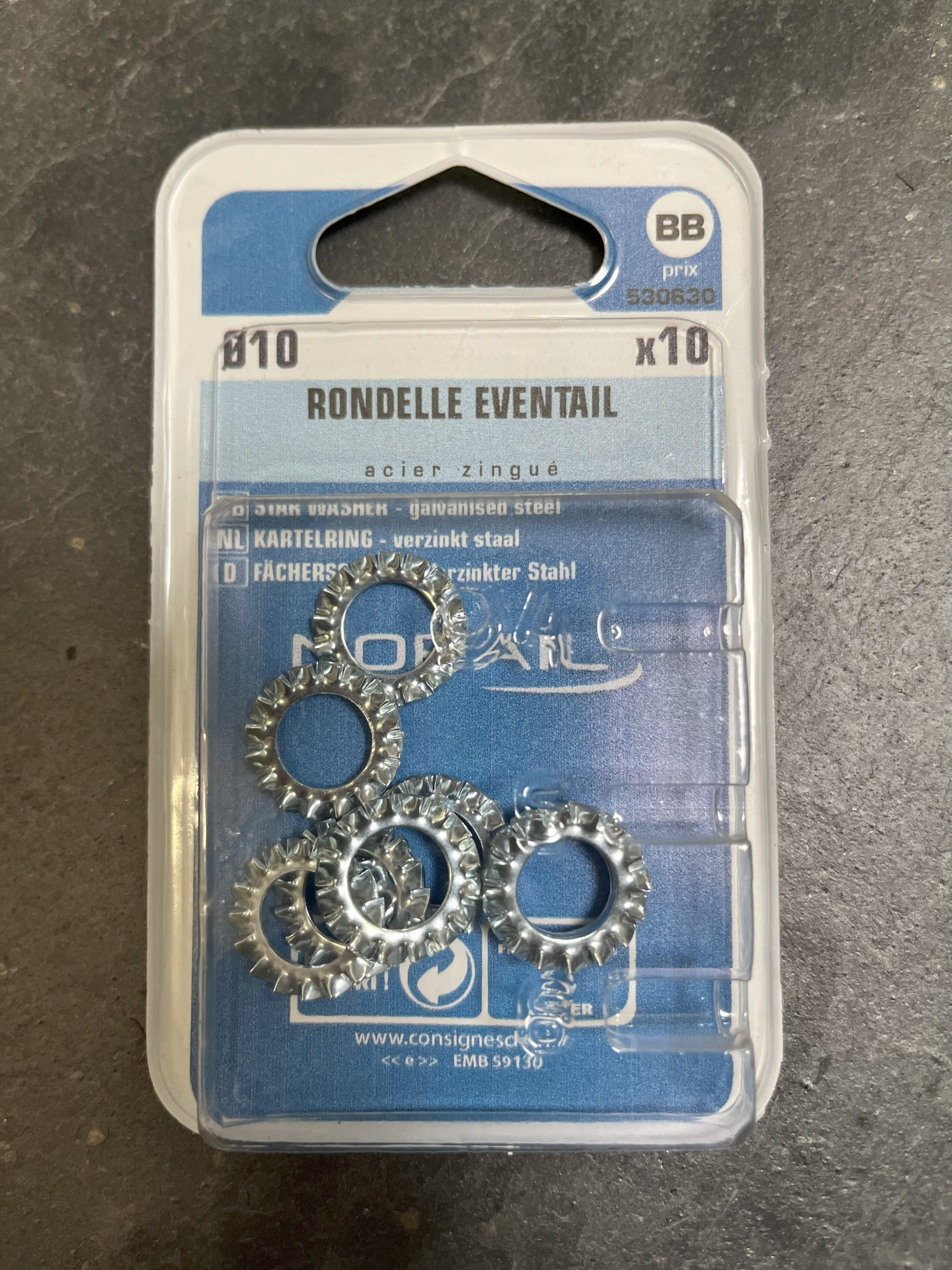 RONDELLE EVENTAIL ZG D10  10P