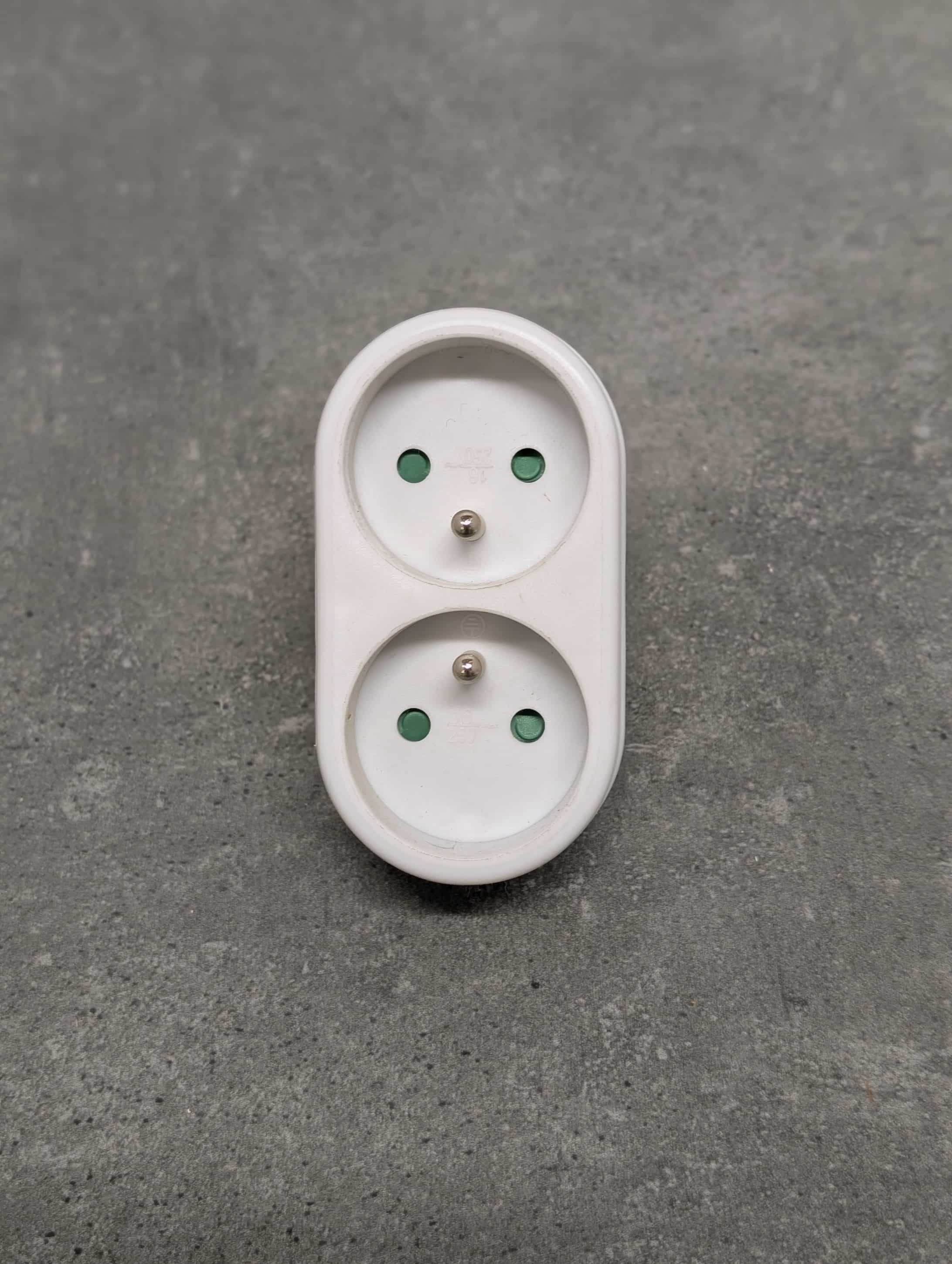 FICHES BIPLITE 2P+T 16A BLANC