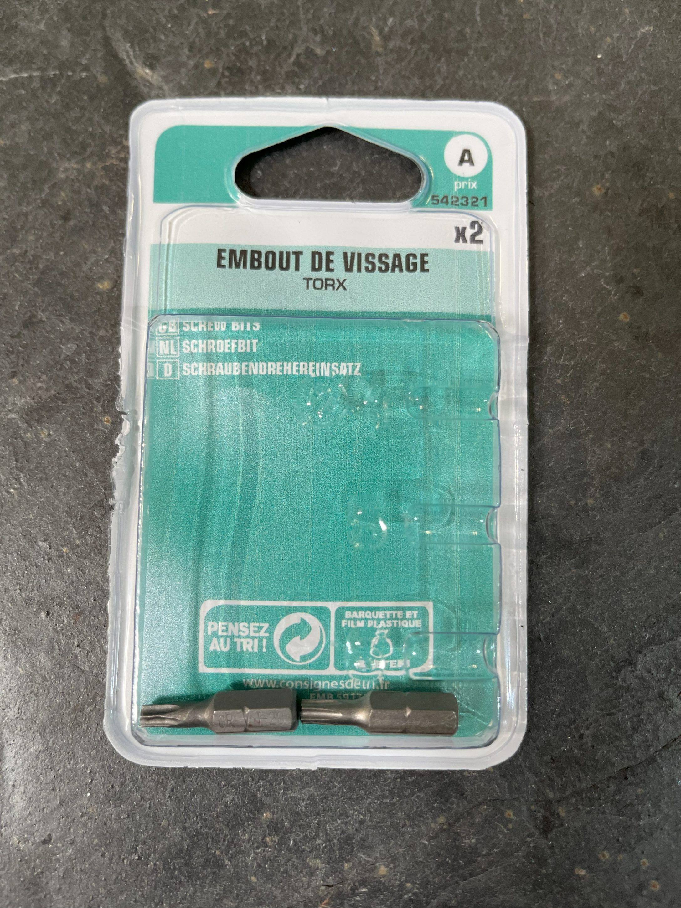 EMBOUT VISSAGE TORX T20 C2