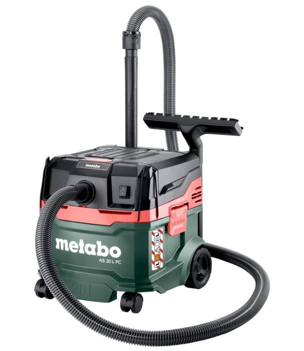 ASPIRATEUR METABO AS 20 L PC Eau et Poussiere 1200 Watts 225mbar