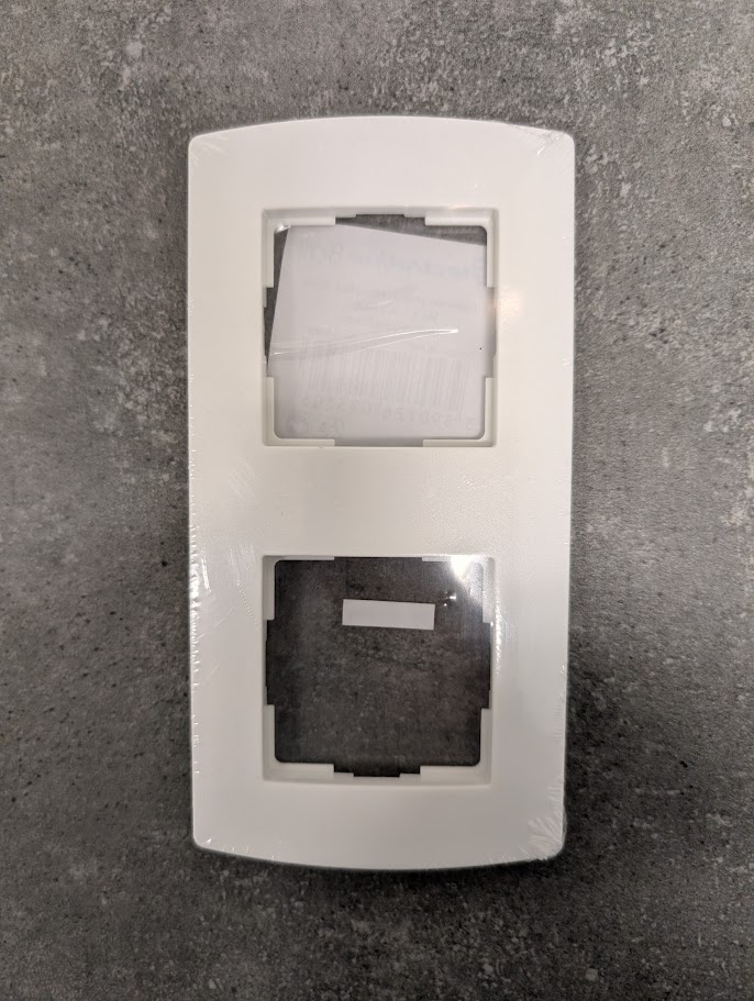 Plaque double blanche BALI