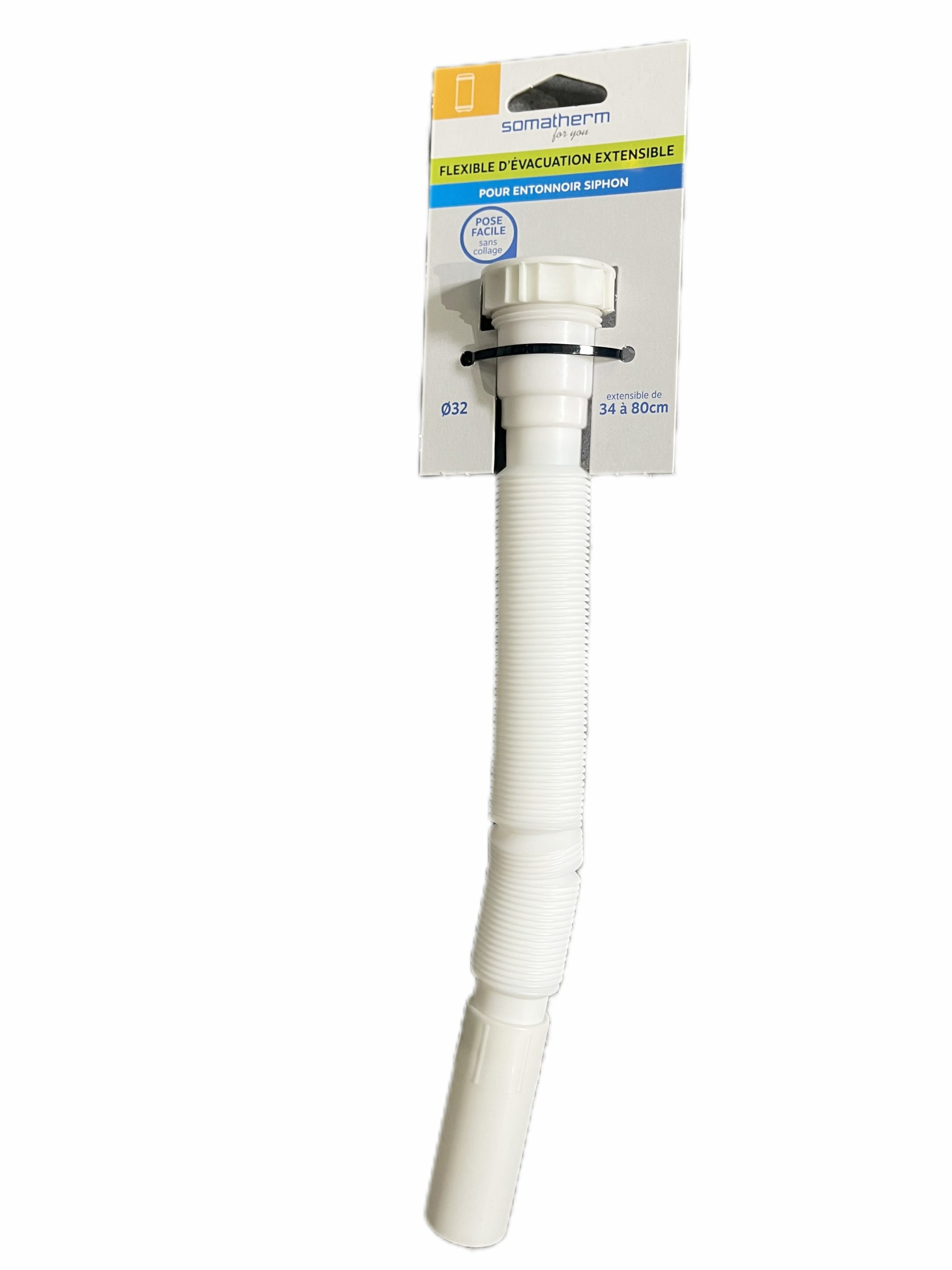 FLEXIBLE EVACUATION D32 EXTENSIBLE 80CM