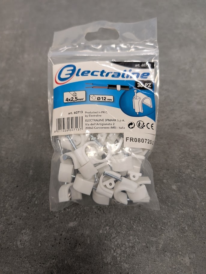 36 ATTACHES Ø12 BLANC