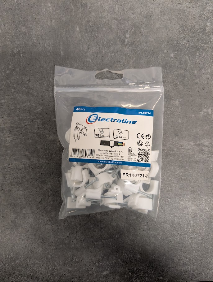 40 ATTACHES Ø14 BLANC