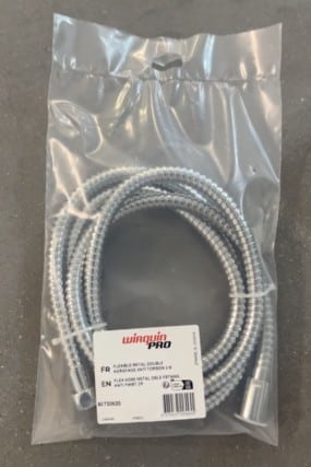 FLEXIBLE DOUCHE METAL DBL AGRAFAGE 2M ANTI TORSION