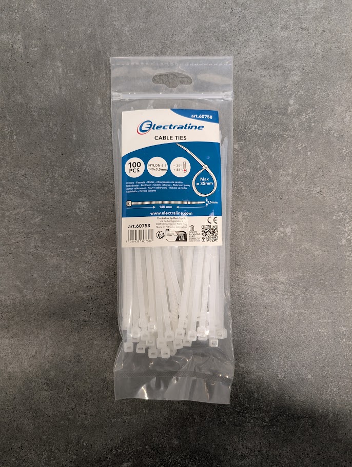 100 COLLIERS TRANSP 3.5X140 SACHET/CAV