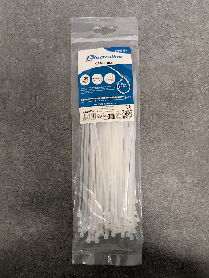 100 COLLIERS TRANSP 2.5X200 SACHET/CAV