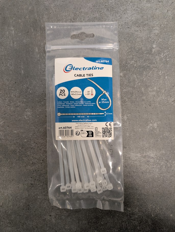 20 COLLIERS TRANSP 3.5X140 SACHET/CAV