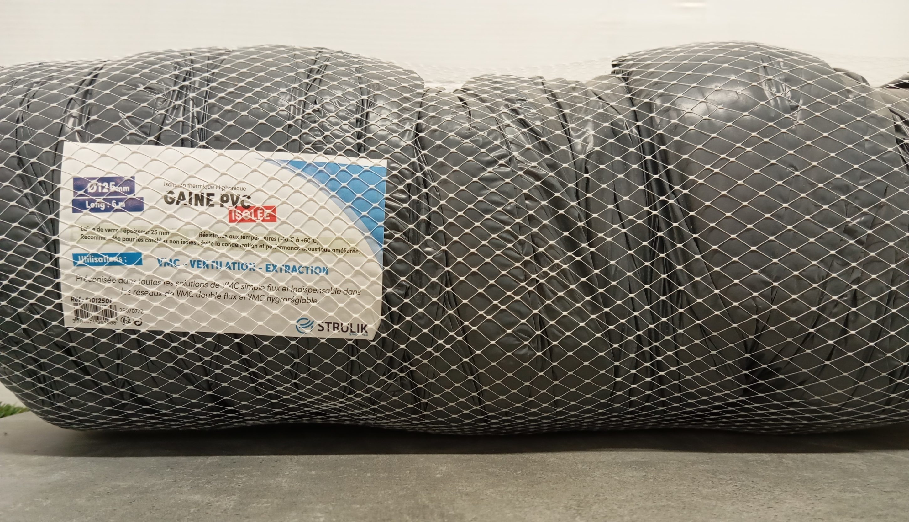 GAINE PVC ISOLEE D125x6M