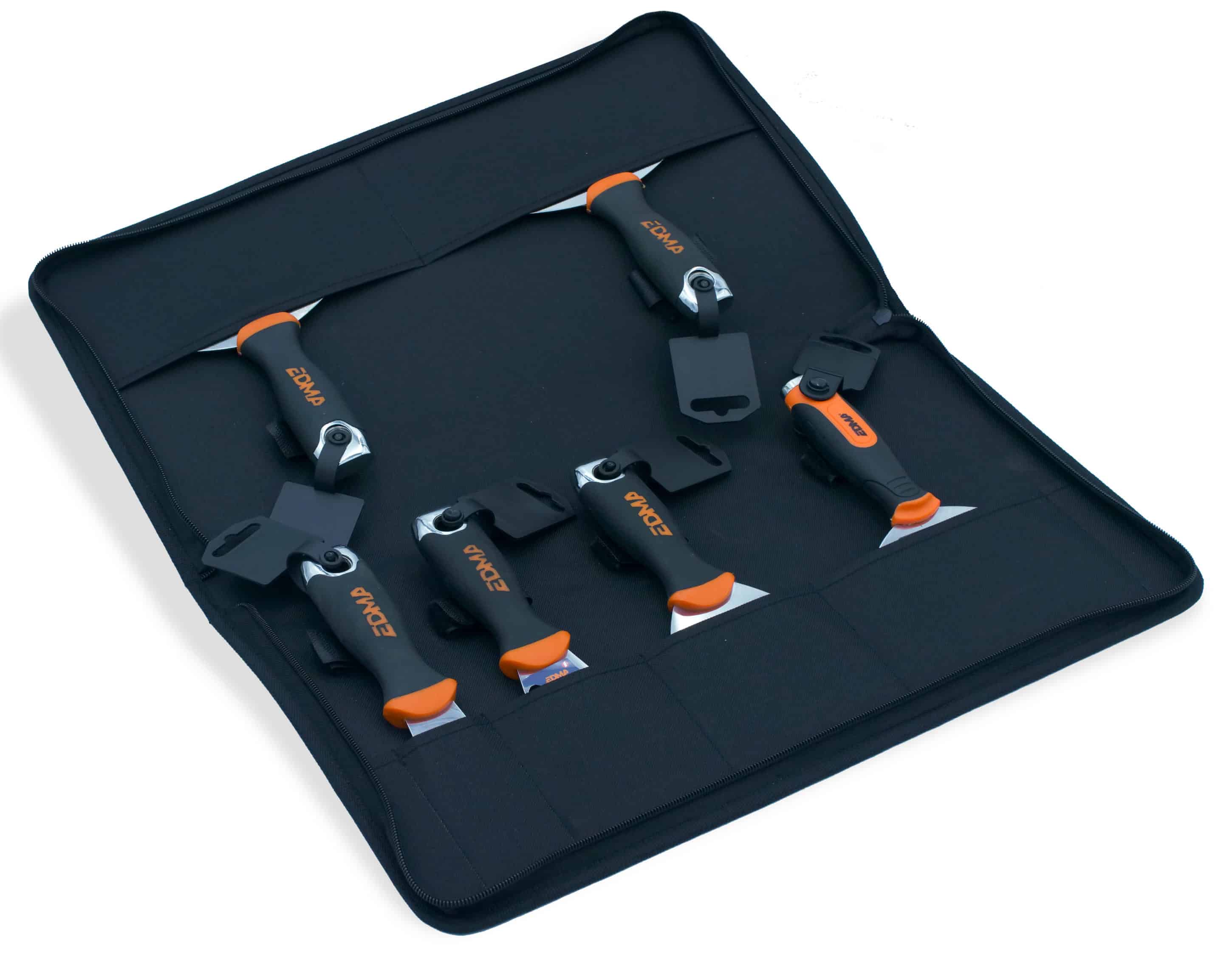 LOT SACOCHE 5 COUTEAUX A ENDUIRE