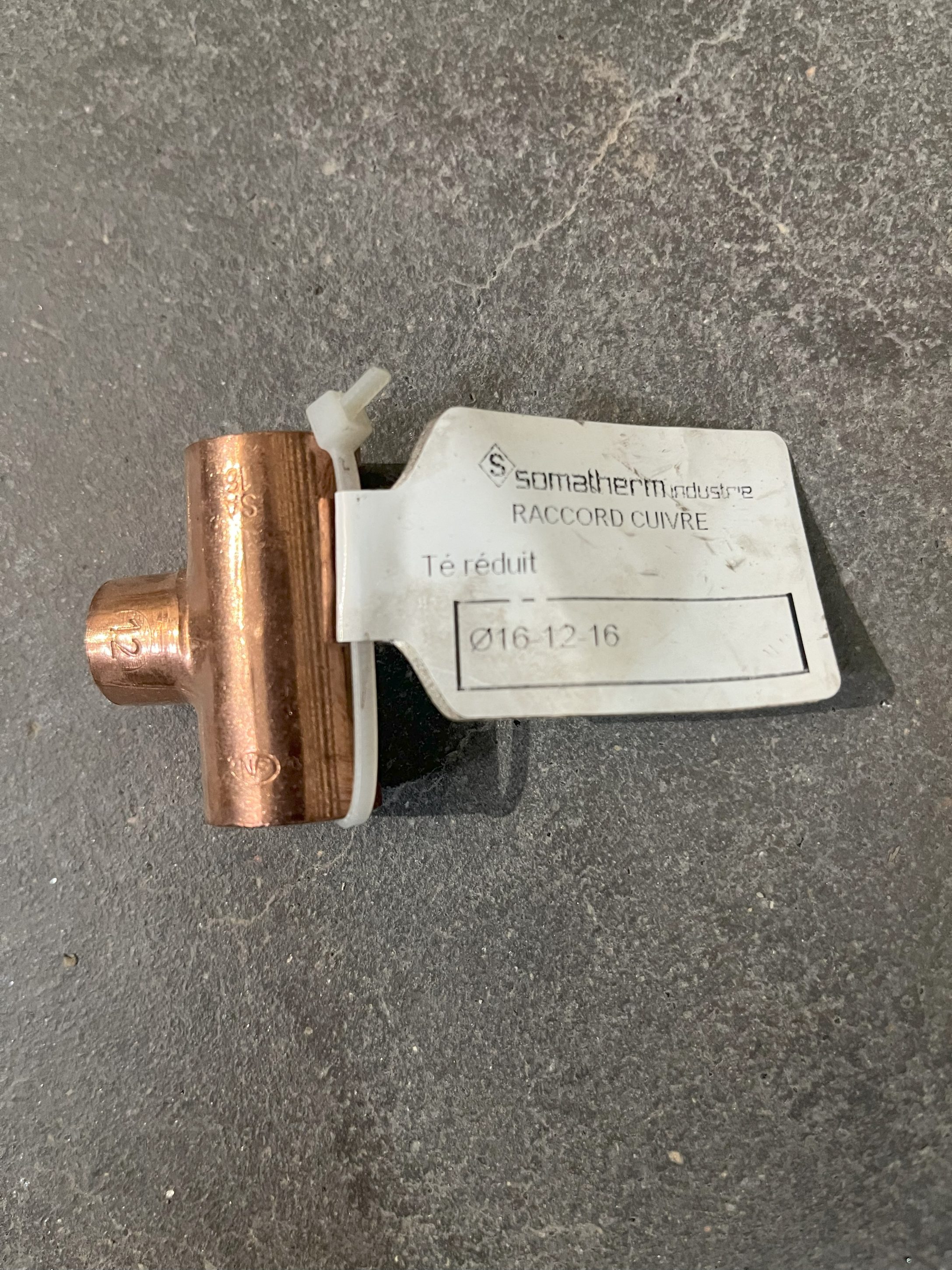 Té droit réduit femelle 16/12/16 NF