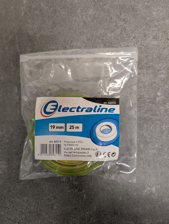 Ruban Ahesif Isolant 19mm 25 M V/J sach